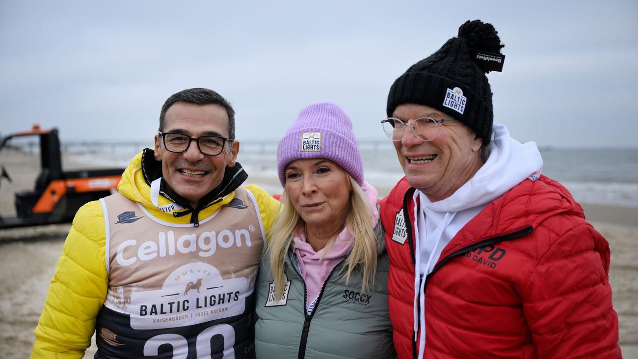 Schlittenhunderennen, Usedom, Baltic Lights, Prominente, Huskys, Welthungerhilfe, Spenden, Erol Sander, Jörg Schüttauf, Wolfgang Lippert, Luise Bähr, Gisa Zach, Matthias Schloo, Ostsee, Rennen, Zuschauer, Event, Heringsdorf, Ahlbeck, Profi-Musher
