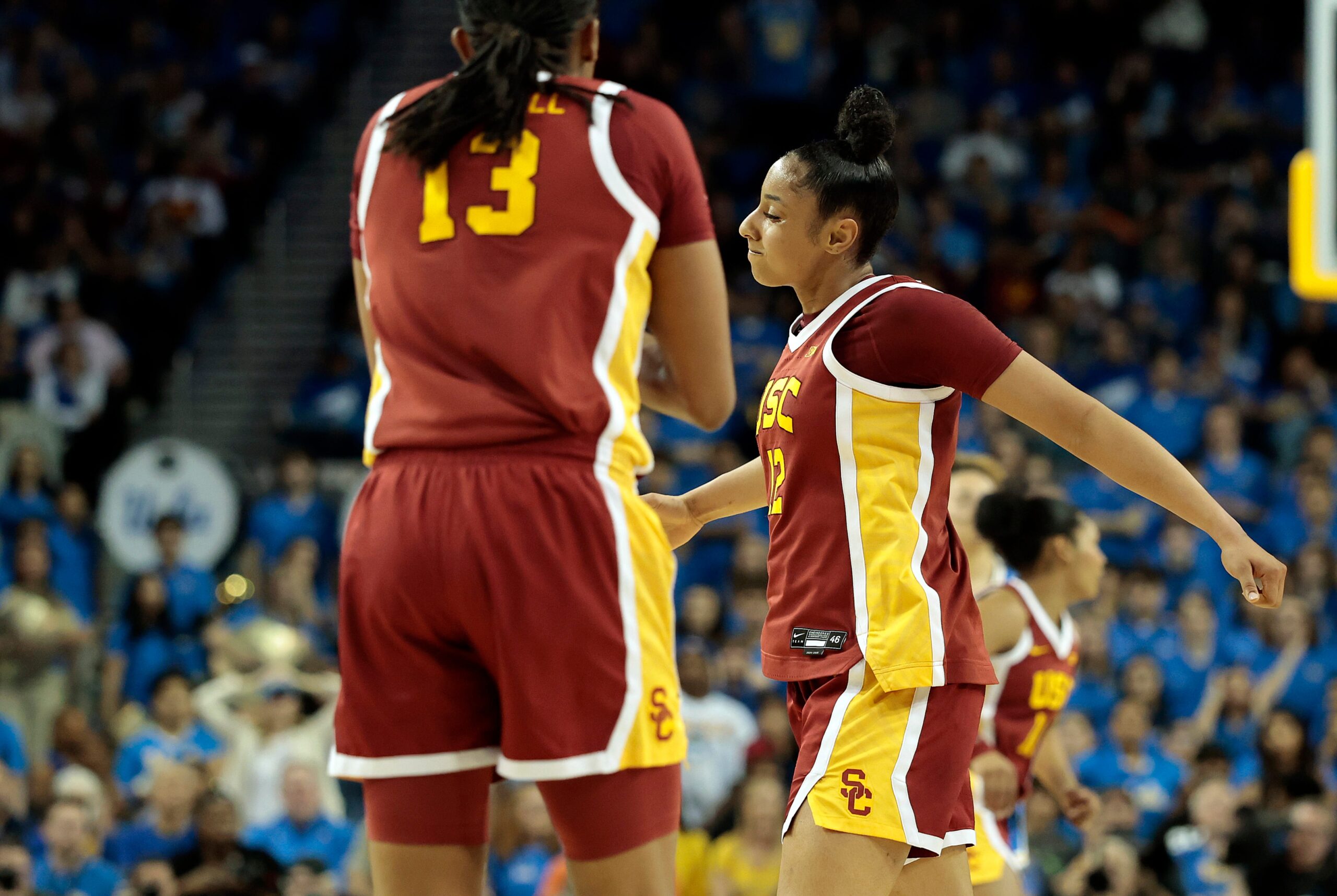 JuJu Watkins, USC Trojans, UCLA Bruins, Women's College Basketball, NCAA Tournament, Big Ten Championship, Kiki Iriafen, Lindsay Gottlieb, rivalry game, Los Angeles basketball, Cheryl Miller, Reggie Miller, Rayah Marshall, Kennedy Smith, Avery Howell, Final Four, national championship, basketball analysis, sports news, basketball, college sports

