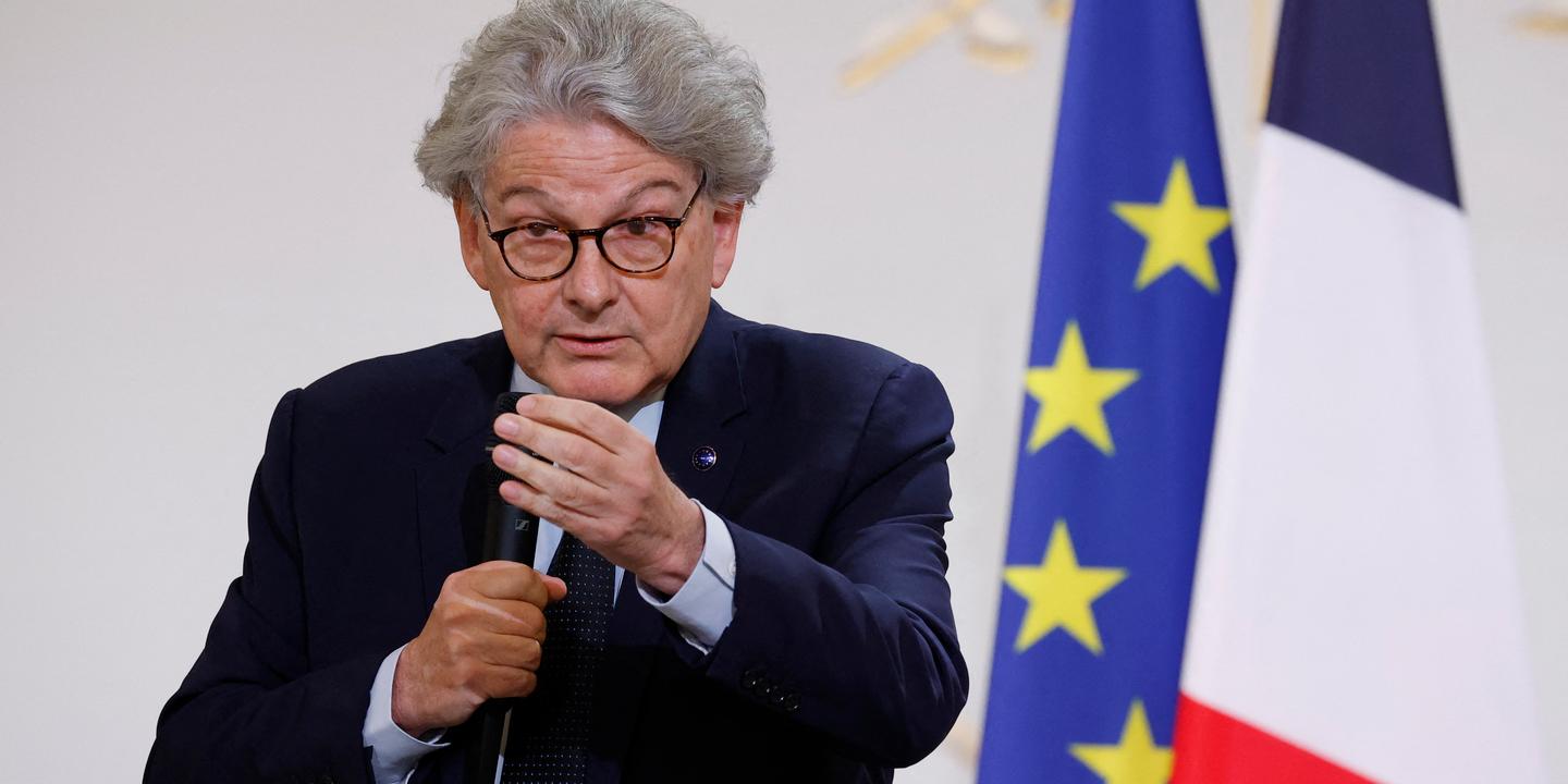 Thierry Breton, Questions politiques, France Inter, Le Monde, Carine Bécard, Nathalie Saint-Cricq, Françoise Fressoz, European Commissioner, Politics, Interview, Sunday program
