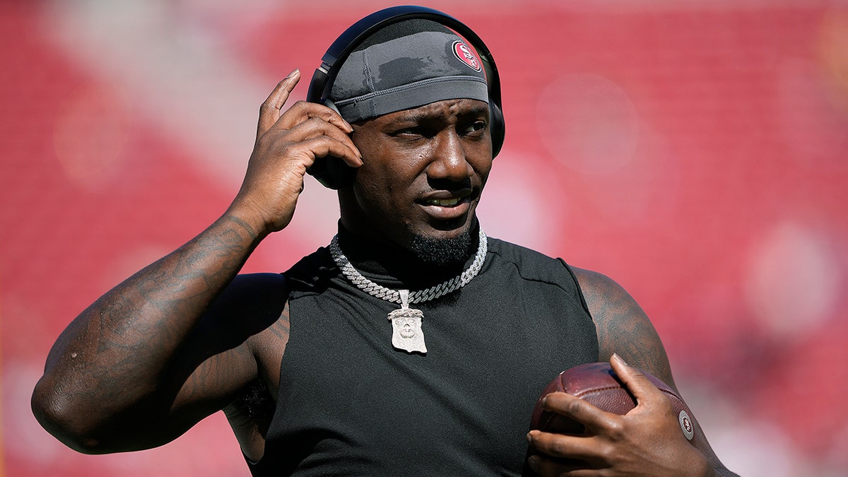 Deebo Samuel, San Francisco 49ers, Washington Commanders, NFL Trade, John Lynch, Brandon Aiyuk, NFL Offseason, Football, Wide Receiver, Trade Request, NFL Scouting Combine, All-Pro, Contract Extension, Sports News, Fox News Sports
