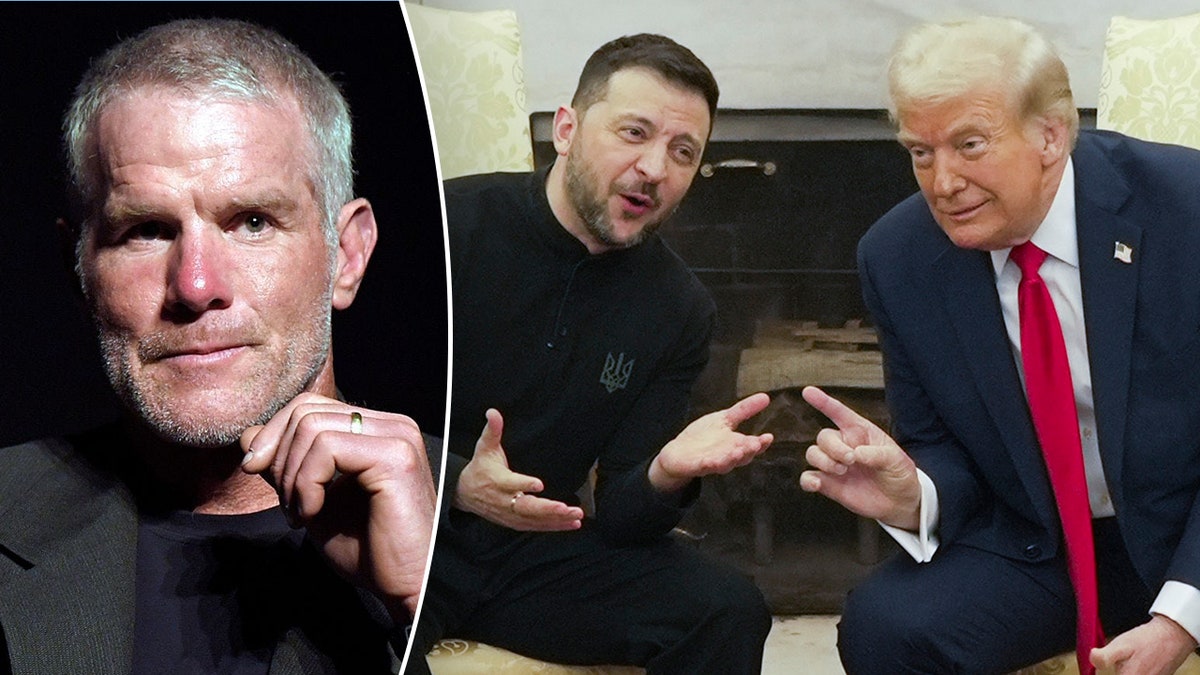 Brett Favre, Volodymyr Zelenskyy, Donald Trump, JD Vance, Ukraine, Russia, US Aid, White House Meeting, Peace Negotiations, Rare Earth Minerals, Diplomacy, Conservative Criticism, Oval Office, World War III, Fox News, Sports
