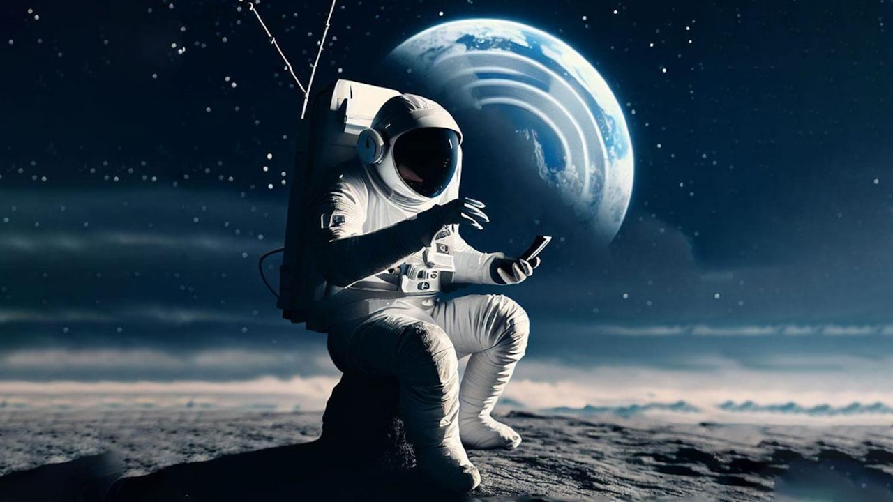 Nokia, Lunar 4G, Space Exploration, Moon Network, Intuitive Machines IM-2, Athena Spacecraft, Lunar Surface Communications System, LSCS, SpaceX Falcon 9, Lunar South Pole, Mobile Communication, Space Technology, Robotic Rovers, Micro Nova Hopper, Lunar Mission, Nokia Technology, Space Communications
