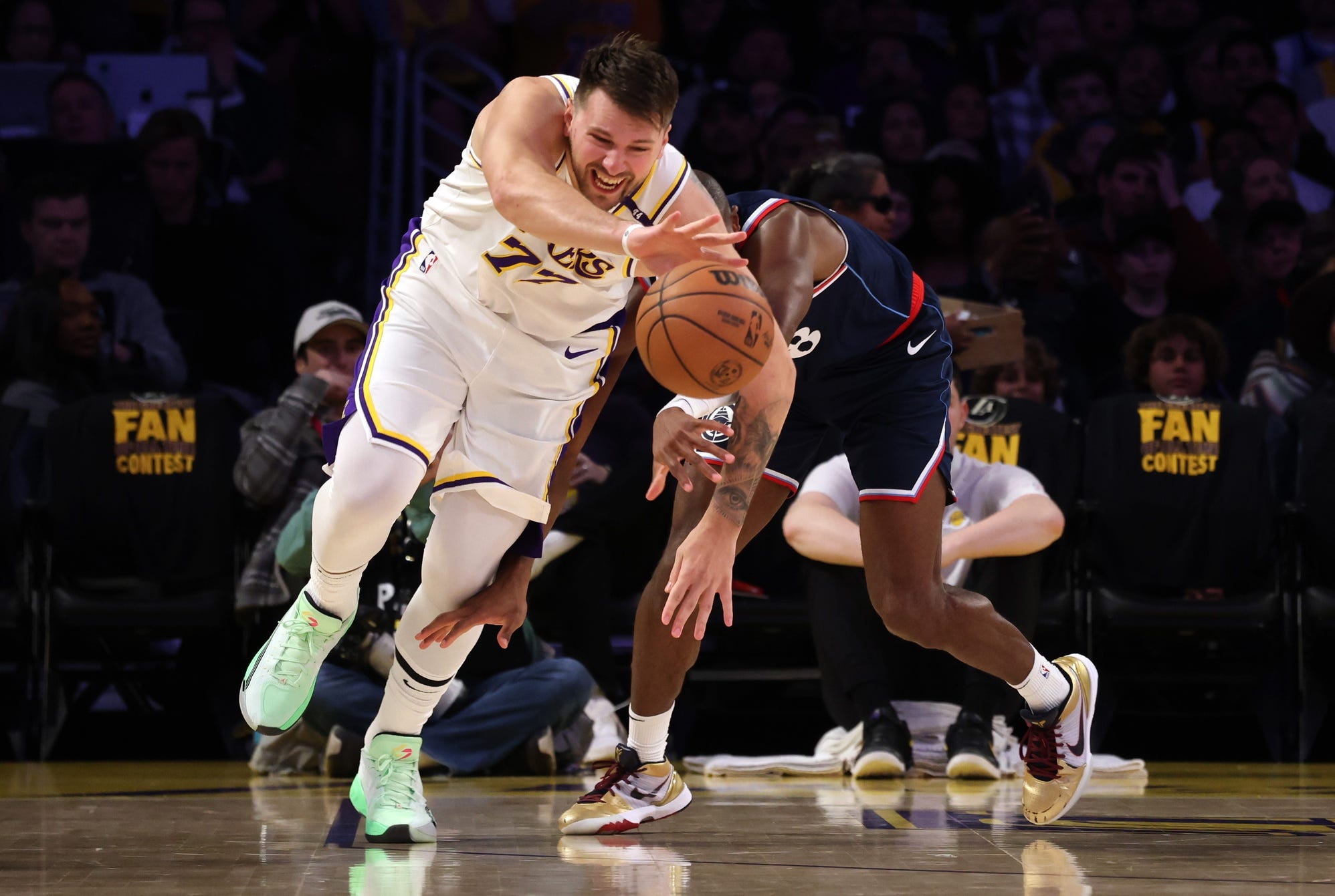 Luka Dončić, Los Angeles Lakers, Clippers, NBA, basketball, injury, first quarter, game recap, sports news, New Orleans Pelicans, Spectrum SportsNet, March 4
