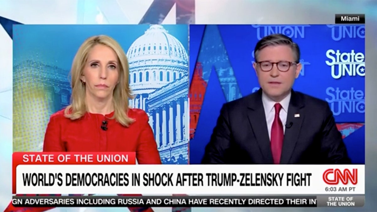 Mike Johnson, Volodymyr Zelenskyy, Donald Trump, JD Vance, White House, meeting, Ukraine, Russia, Vladimir Putin, mineral rights deal, Lisa Murkowski, peace, negotiations, US-Ukraine relations, Republican Party, Congress, Oval Office, foreign policy, international relations, political analysis.
