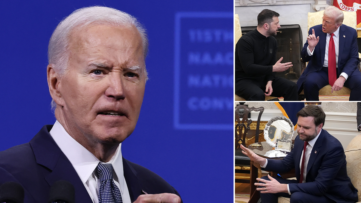 Joe Biden, Volodymyr Zelenskyy, Donald Trump, Ukraine, Russia, U.S. aid, military assistance, gratitude, phone call, White House meeting, JD Vance, peace plan, diplomacy, World War III, Congress, Europe, Keir Starmer, Marco Rubio, Fox News, international relations, conflict, war, U.S. foreign policy.
