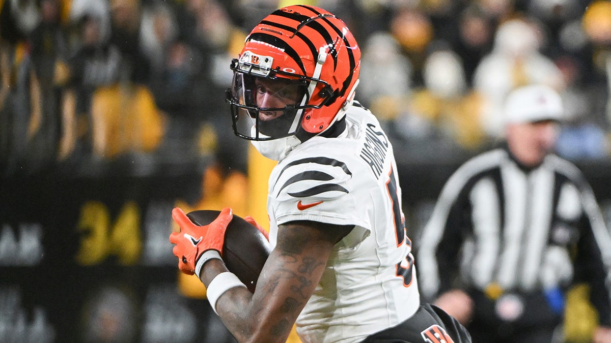 Tee Higgins, Cincinnati Bengals, franchise tag, NFL, wide receiver, contract, Joe Burrow, Ja'Marr Chase, Trey Hendrickson, free agency, NFL Scouting Combine, Duke Tobin, negotiations, Fox News Sports
