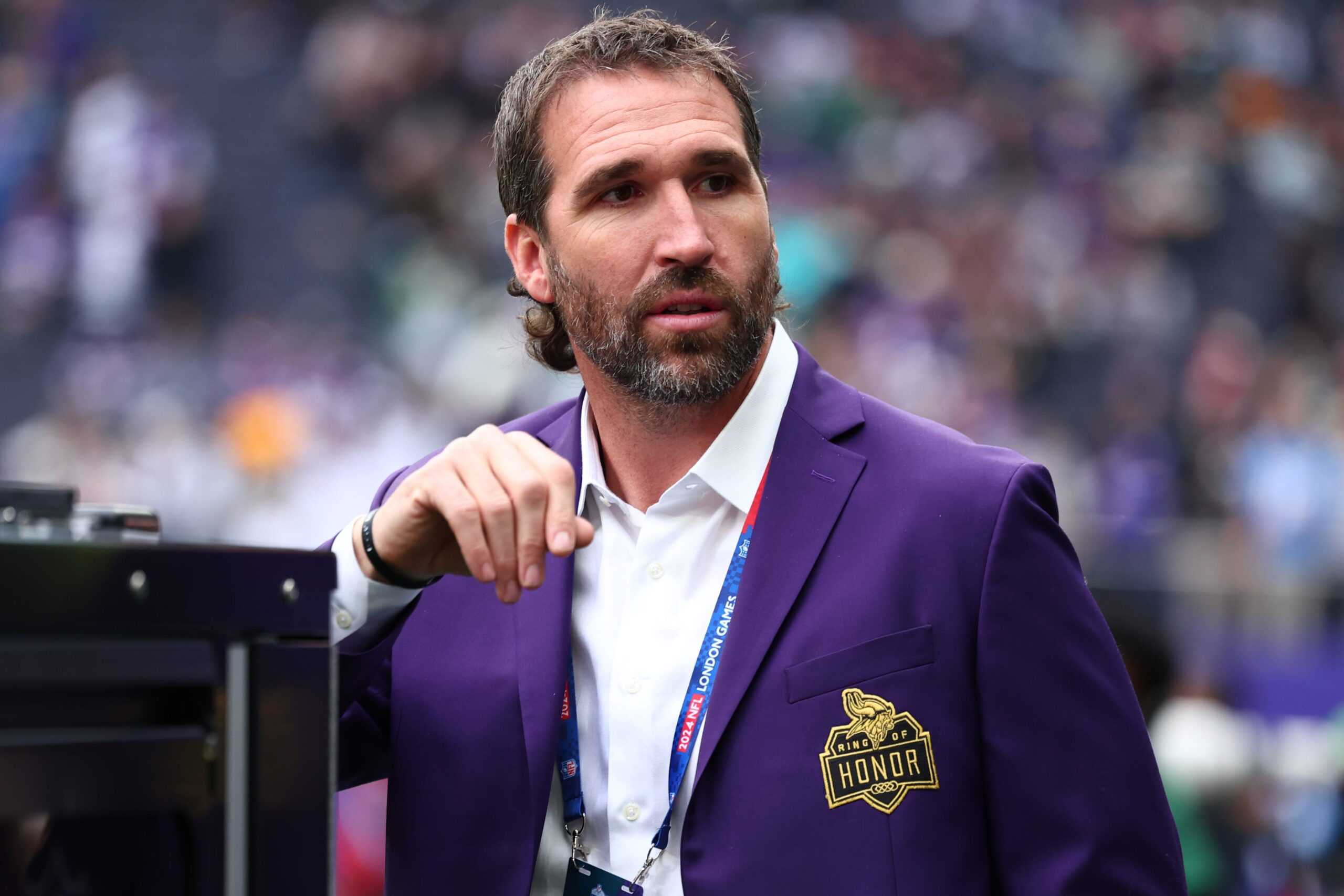 Jared Allen, New York Jets, Minnesota Vikings, Pro Football Hall of Fame, Aaron Glenn, NFL, football, NFL Mock Draft, Super Bowl, 2025 NFL Draft, sports news, football news
