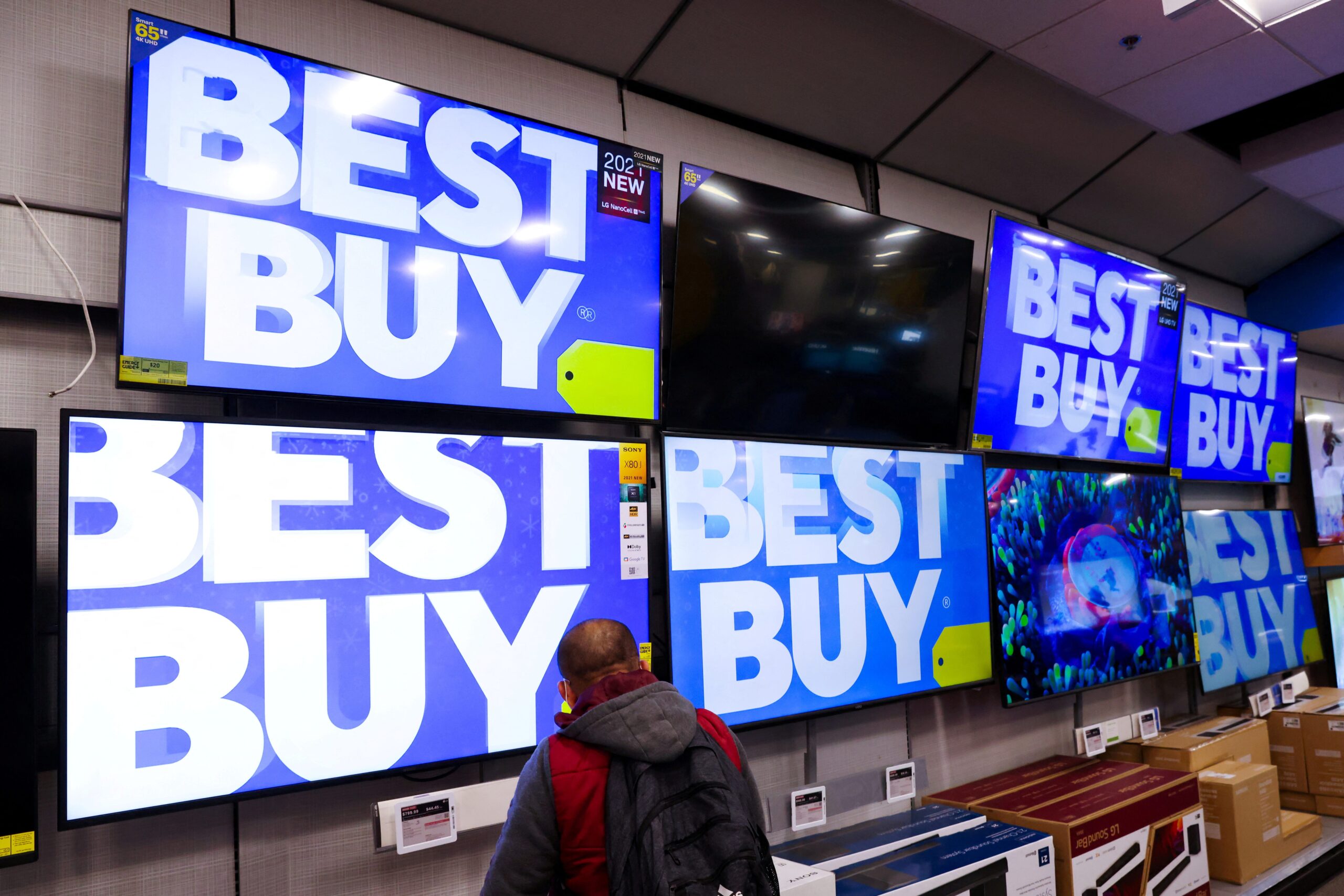 Best Buy, BBY, Tariffs, Donald Trump, Retail, Consumer Spending, Imports, Mexico, Canada, China, Price Increases, Stock Market, Financials, Earnings, Sales Forecast, Consumer Confidence, Retail Sales, Target, Walmart, Supply Chain, US Dollar, Economic Impact
