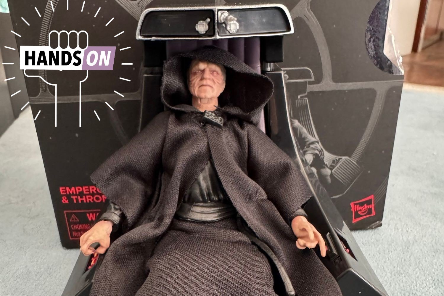 Emperor Palpatine, Star Wars Black Series, Black Series figure, Amazon exclusive, deluxe edition, action figure, figure review, toy review, Palpatine throne, Sith Lord, Hasbro, collectibles, dark side, Star Wars, May 2024, pre-order, buyer's remorse
