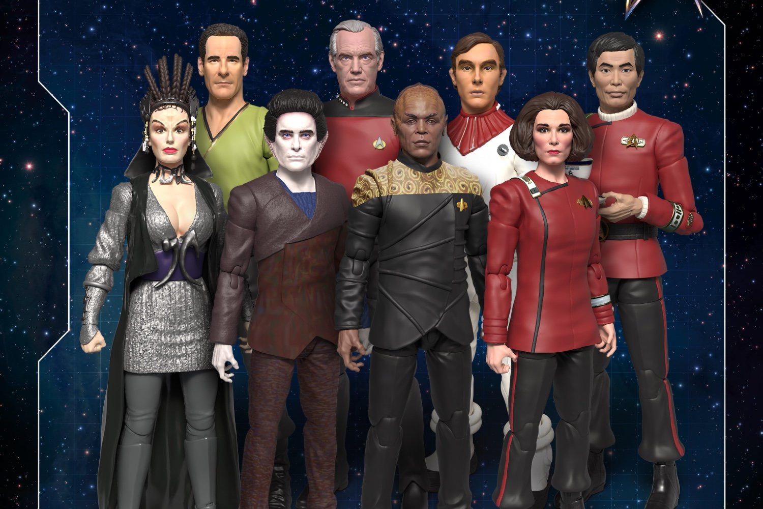 Star Trek, Nacelle figures, toys, collectibles, Weyoun, Maltz, Melora Pazlar, Sulu, Rachel Garrett, Commander Remmick, Captain Jellico, Mirror Universe Archer, science fiction, merchandise, New York Comic Con, Brian Volk-Weiss, pre-order, Dominion, Klingon, TNG, Section 31, Quantum Leap
