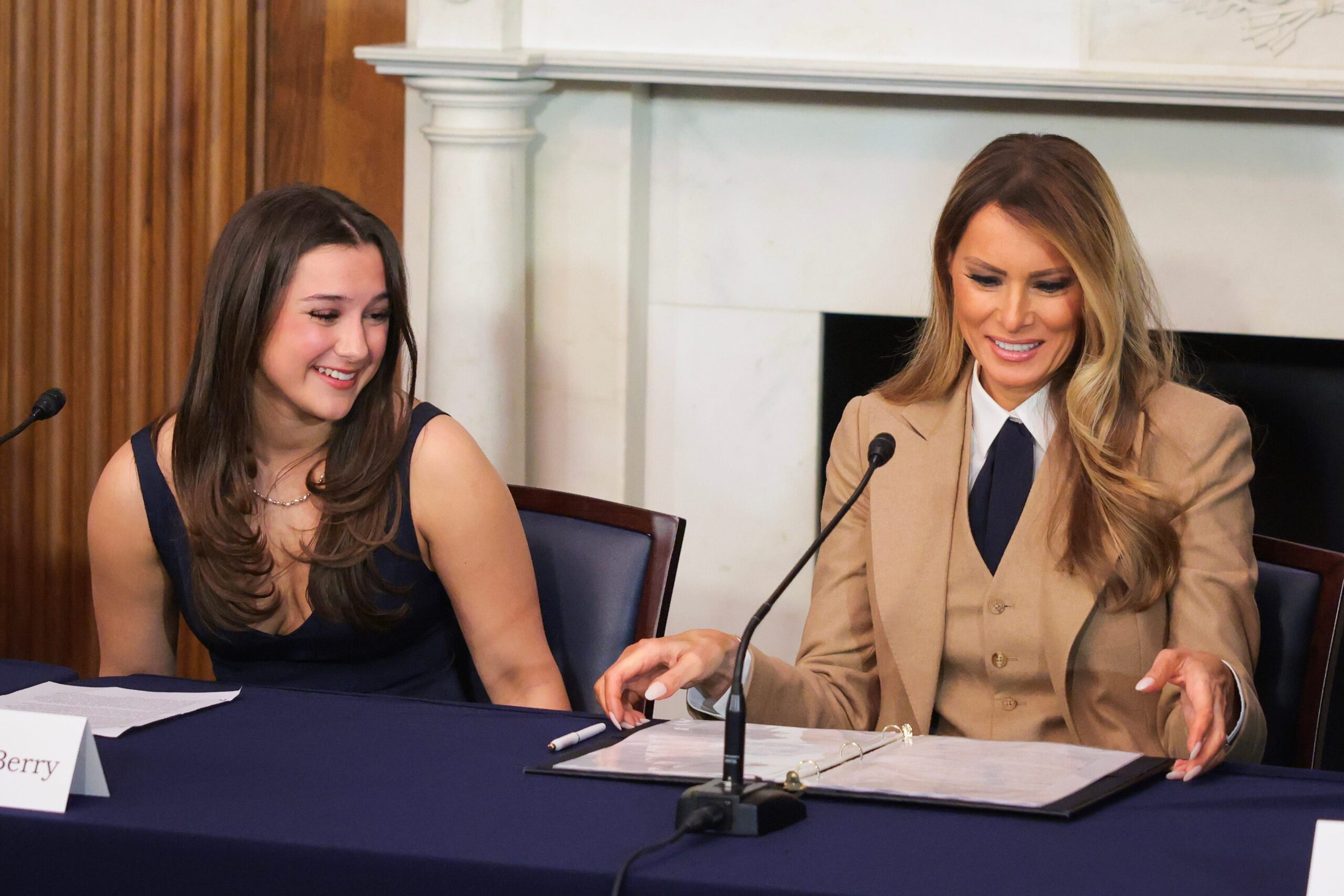 Melania Trump, deepfakes, AI-generated images, Elliston Berry, Haley Ferguson, Fostering the Future scholarship, Take it Down Act, cyberbullying, online safety, sexual exploitation, Ted Cruz, Amy Klobuchar, Congress, joint session, first lady, youth well-being, non-consensual images, digital privacy, internet safety, child exploitation, online harassment, Be Best campaign, foster care, scholarship, Swapna Venugopal Ramaswamy, USA TODAY.
