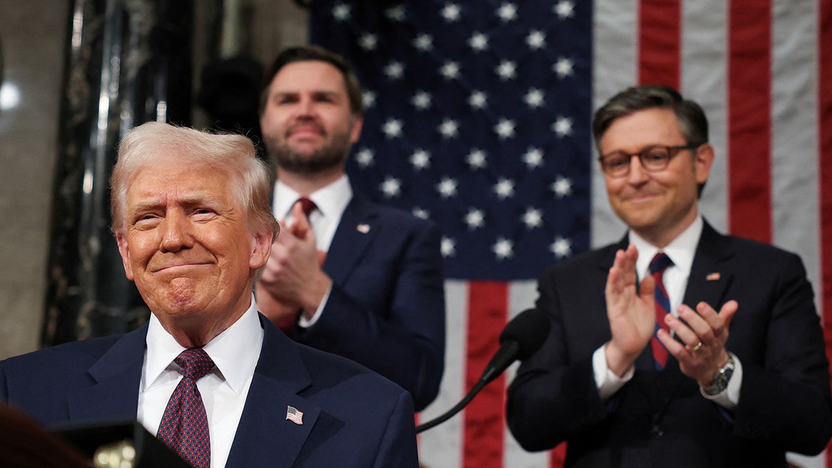 Donald Trump, speech to Congress, State of the Union, Ukraine, Russia, war, terrorist, Afghanistan, border security, immigration, cartels, drug cartels, deportation, gold card, citizenship, economy, inflation, tariffs, Mexico, Canada, China, Volodymyr Zelenskyy, minerals deal, peace negotiations, Golden Dome, defense shield, Elissa Slotkin, Democratic response, Al Green, Mike Johnson, USA chant
