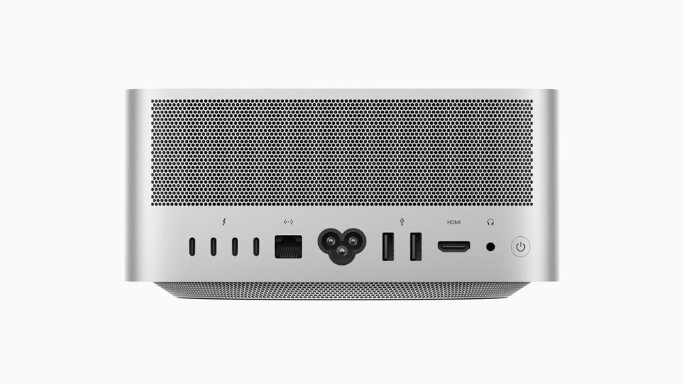 Apple Mac Studio, M4 Max, M3 Ultra, desktop computer, professional workstation, Thunderbolt 5, unified memory, SSD storage, 16-core CPU, 40-core GPU, 32-core CPU, 80-core GPU, Neural Engine, AI processing, content creation, gaming, 4K ProRes, large language models, LLMs, memory bandwidth, Pro Display XDR, 10Gb Ethernet, Wi-Fi 6E, Bluetooth 5.3, Apple Intelligence, macOS Sequoia, iPhone Mirroring, Cyberpunk 2077, Assassin's Creed Shadows
