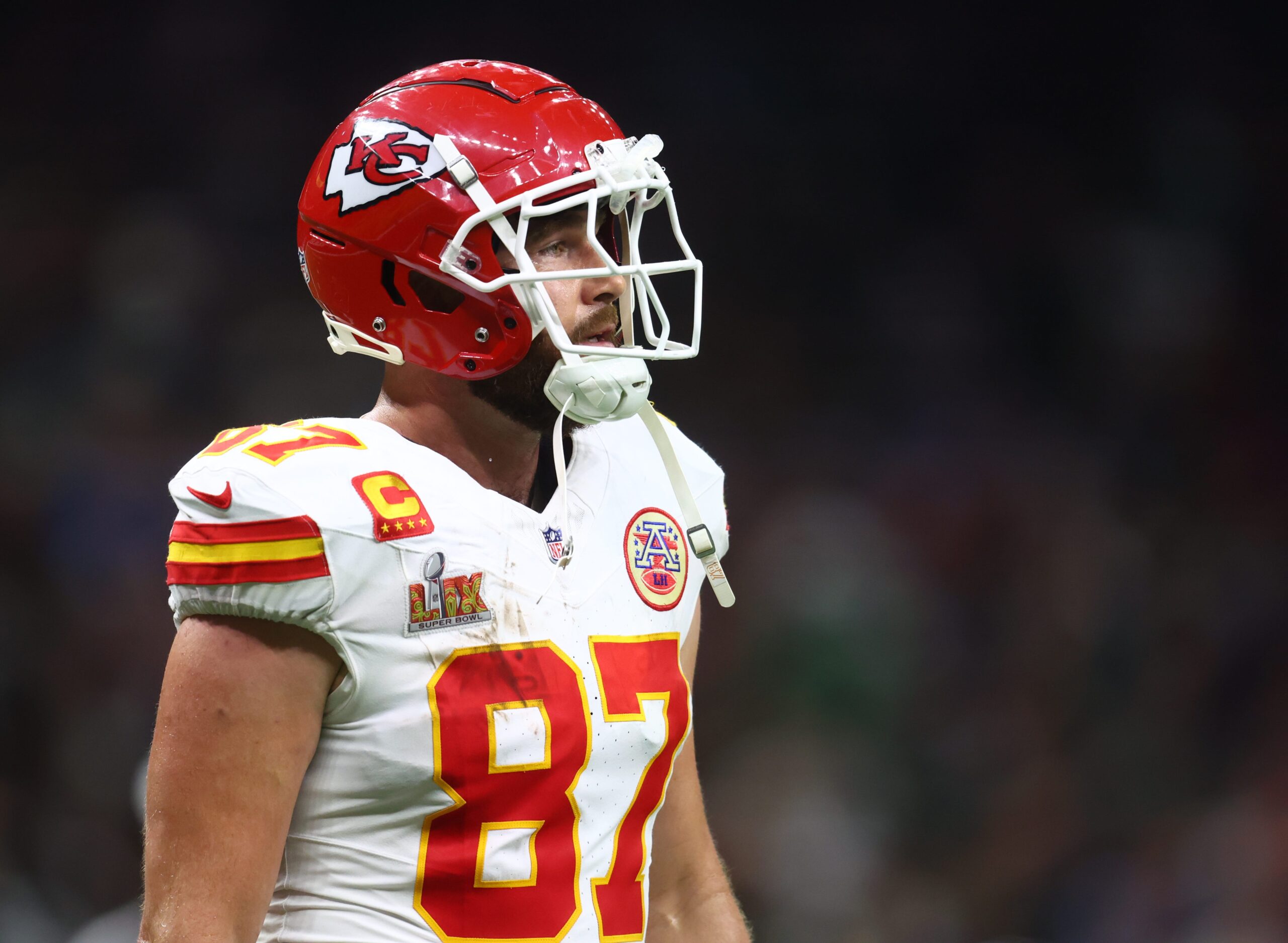 Travis Kelce, Kansas City Chiefs, NFL, retirement, Super Bowl 59, New Heights podcast, contract, 2025 season, Andy Reid, tight end, football, career, Hall of Fame, Super Bowl loss, motivation, Kansas City, NFL combine, roster construction, cap space, receiving yards, touchdowns, NFL news, sports news
