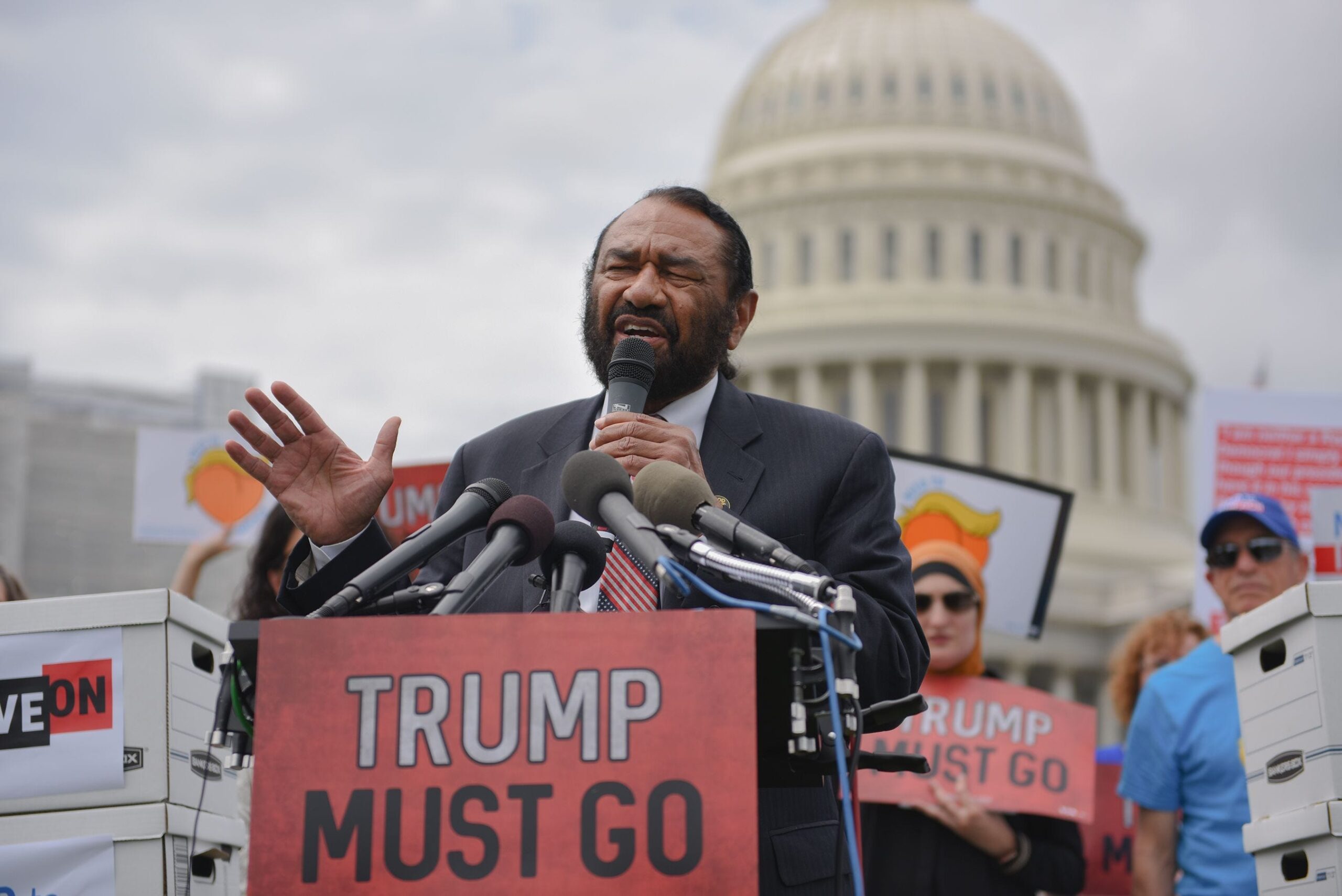 Al Green, censure, Donald Trump, House Freedom Caucus, protest, Congressional address, Mike Johnson, free speech, Republican, Democrat, Texas, Rep. Troy Nehls, Dan Newhouse, Andy Ogles, Teresa Leger Fernández, Marjorie Taylor Greene, impeachment, decorum, U.S. Capitol, mandate

