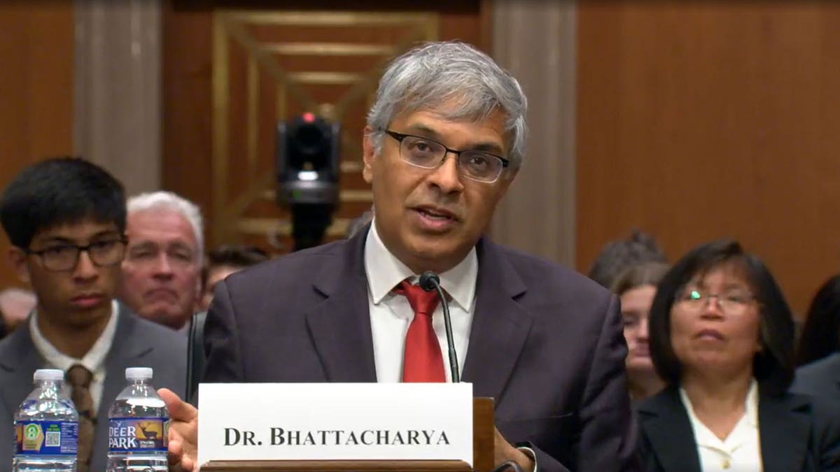 Jay Bhattacharya, NIH Director, Donald Trump, confirmation hearing, NIH funding, research costs, indirect costs, minority health, DEI, vaccines, autism, fetal tissue research, medical research, healthcare, public health, transparency, Robert F. Kennedy Jr., Angela Alsobrooks, Ed Markey, Bill Cassidy
