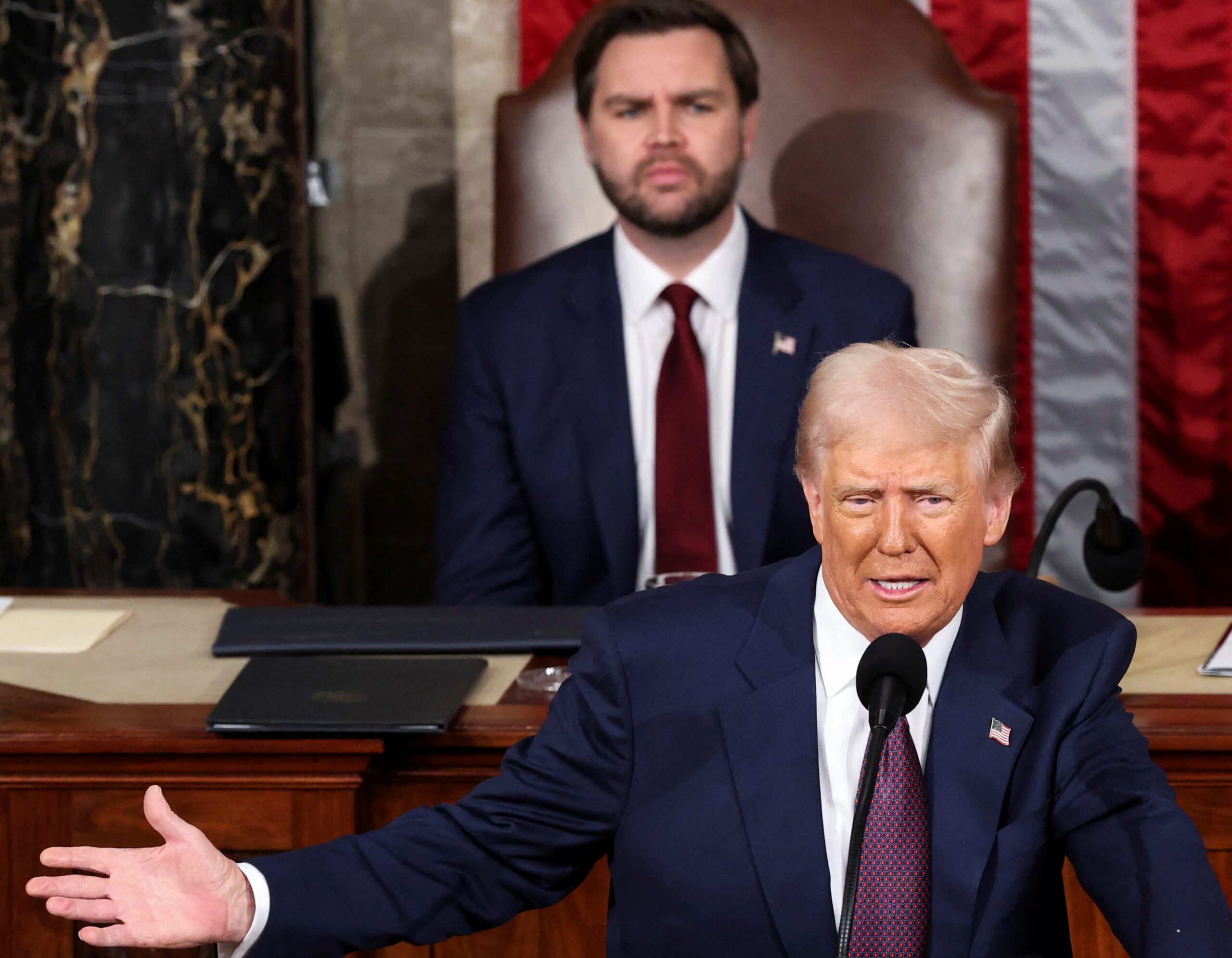 Trump administration, Donald Trump, Elon Musk, tariffs, trade war, Mexico, Canada, Howard Lutnick, Commerce Secretary, stock market, executive order, government waste, fraud, Ebola prevention, Ukraine, Russia, foreign policy, Republicans, MAGA, Rex Huppke, USA TODAY, humor, satire, political commentary, parody, Golfday, Guantanamo

