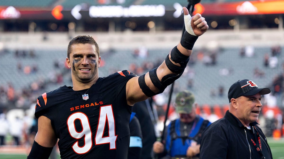Sam Hubbard, Cincinnati Bengals, NFL, retirement, defensive end, Who Dey Nation, Super Bowl LVI, Ohio State, Archbishop Moeller, The Sam Hubbard Foundation, football, sports, Fox News
