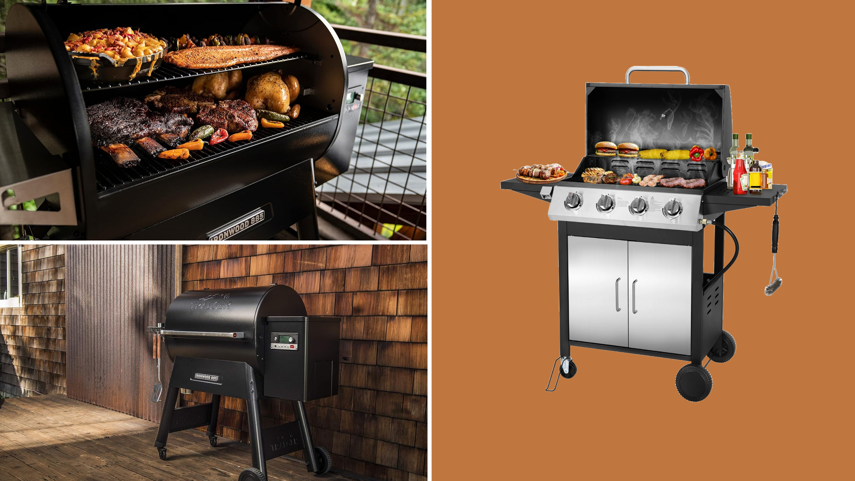 grills, grill sales, outdoor grills, gas grills, charcoal grills, electric grills, portable grills, Traeger grills, BioLite grills, barbecue, outdoor cooking, spring, deals, discounts, propane grills, camping grills, tailgating grills
