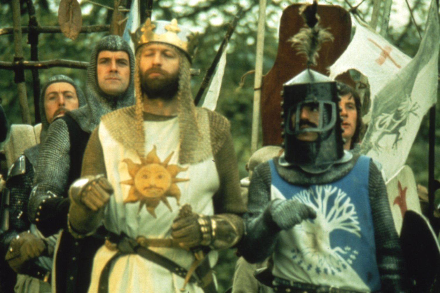 Monty Python, Holy Grail, 50th Anniversary, Re-release, Theaters, Comedy, Cult Classic, King Arthur, Black Knight, Quotes, Fathom Entertainment, Shout Studios, May 4, May 7, Tickets, Graham Chapman, Terry Gilliam, John Cleese, Terry Jones, Michael Palin
