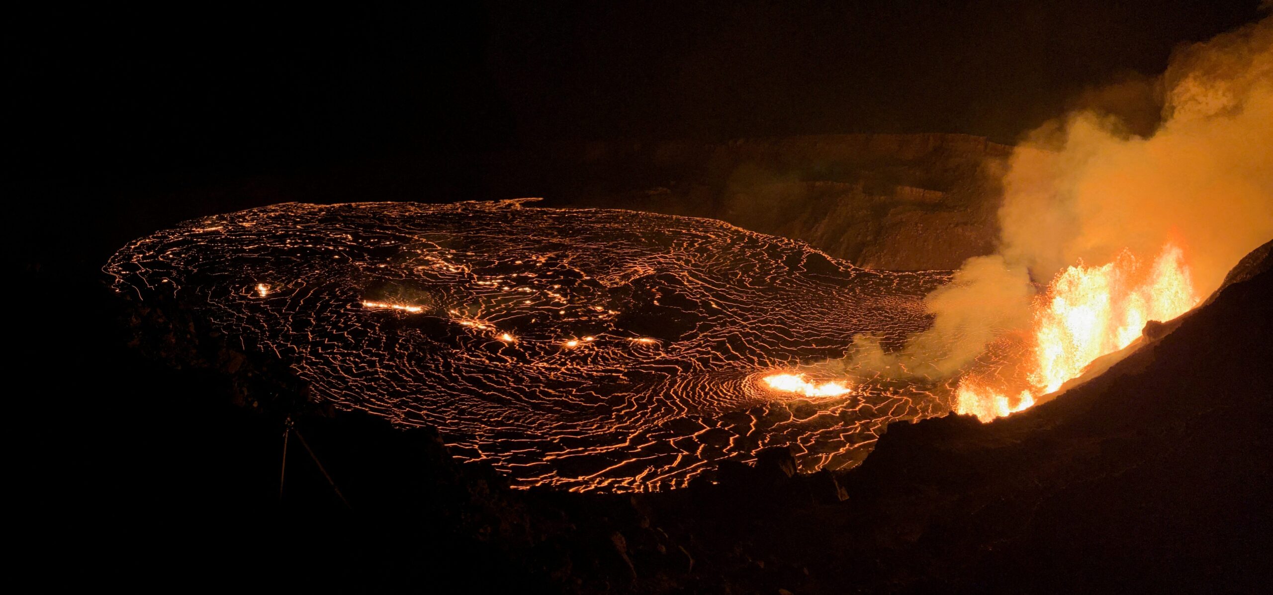 Kilauea volcano, lavanado, Hawaii, volcano eruption, lava tornado, Scott Malis, Volcanoes National Park, U.S. Geological Survey, summit eruption, Hawaii Volcano Observatory, Mauna Loa, volcanic activity, Big Island, episode 11, December 23 2024
