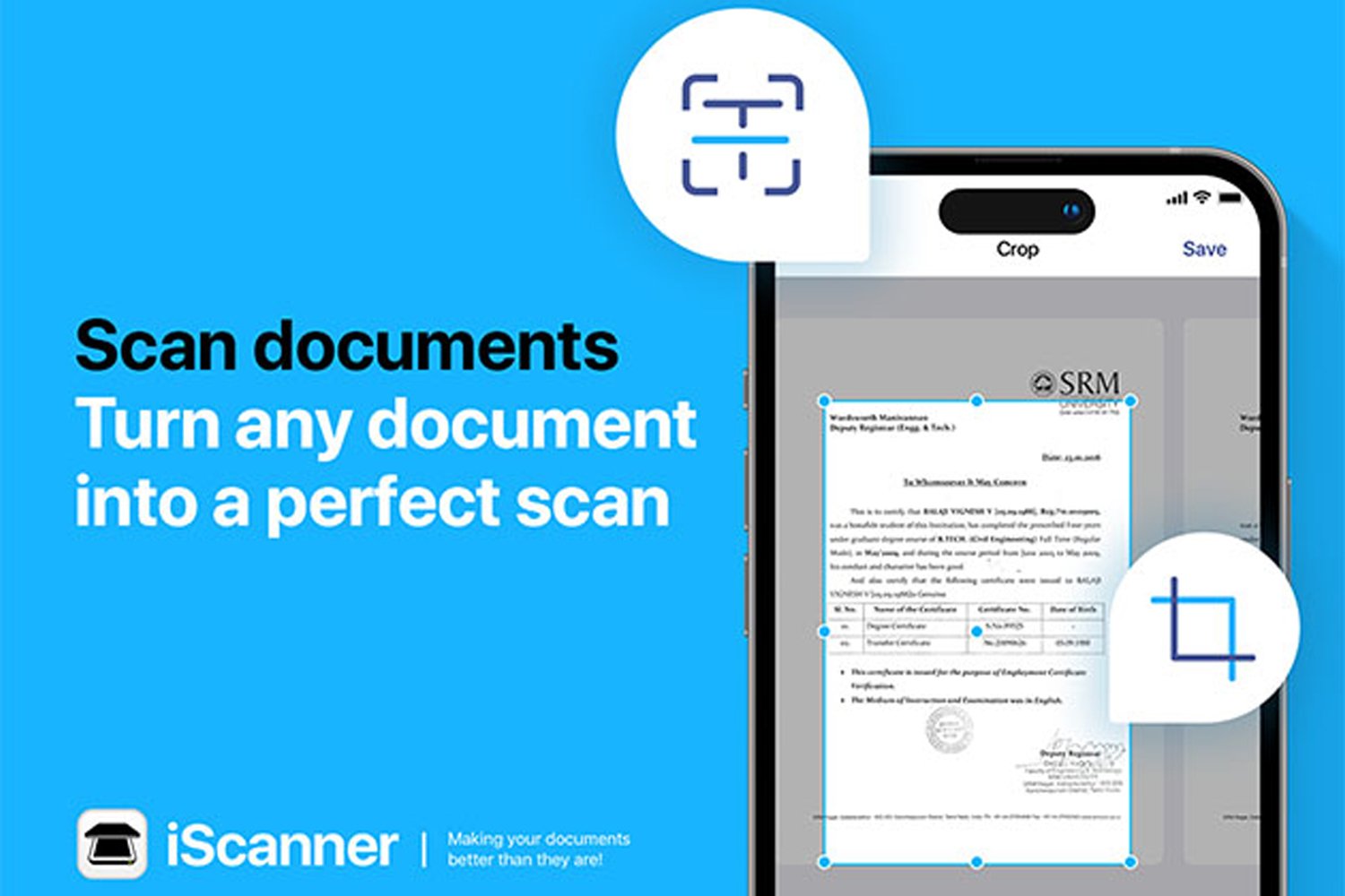 iScanner, document scanner, scan to PDF, mobile scanner, OCR, document management, PDF editor, file manager, AI-powered scanning, lifetime subscription, productivity, efficiency, remote work, student tools, professional tools
