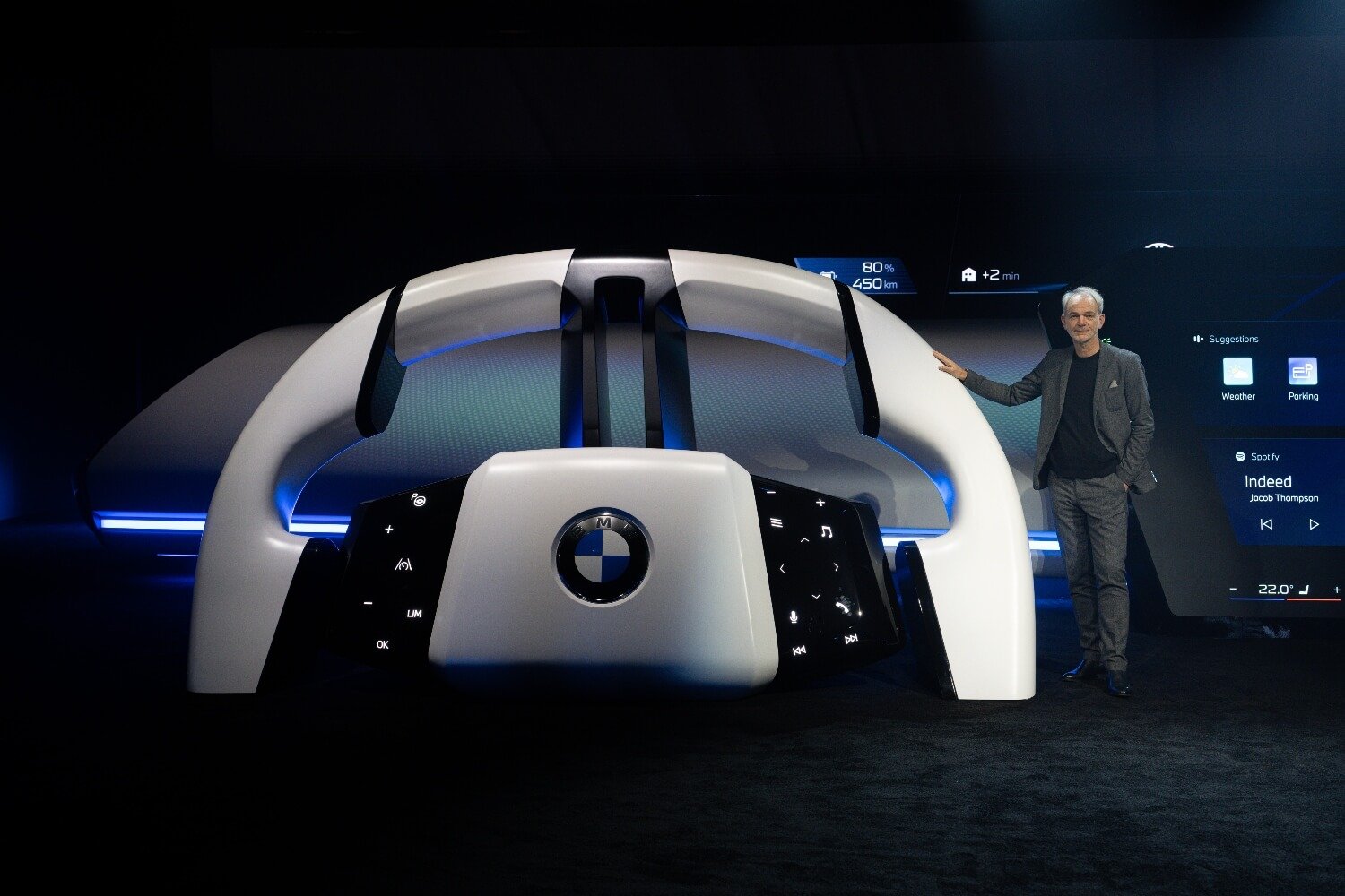 BMW, Panoramic Vision, iDrive, HUD, heads-up display, CES 2025, automotive tech, car technology, in-car display, infotainment, Android OS, car safety, driver assistance, car personalization, connected car, digital cockpit
