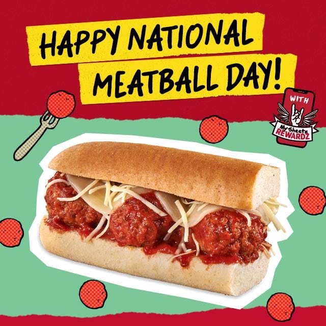 Sheetz, meatball sub, National Meatball Day, deal, discount, 99-cent sub, My Sheetz Rewardz, Sheetz app, convenience store, restaurant, March 8, March 9, March 10, March 11, promotion, food, fast food, Pennsylvania, West Virginia, Virginia, Maryland, Ohio, North Carolina, Michigan, Gabe Hauari, USA TODAY
