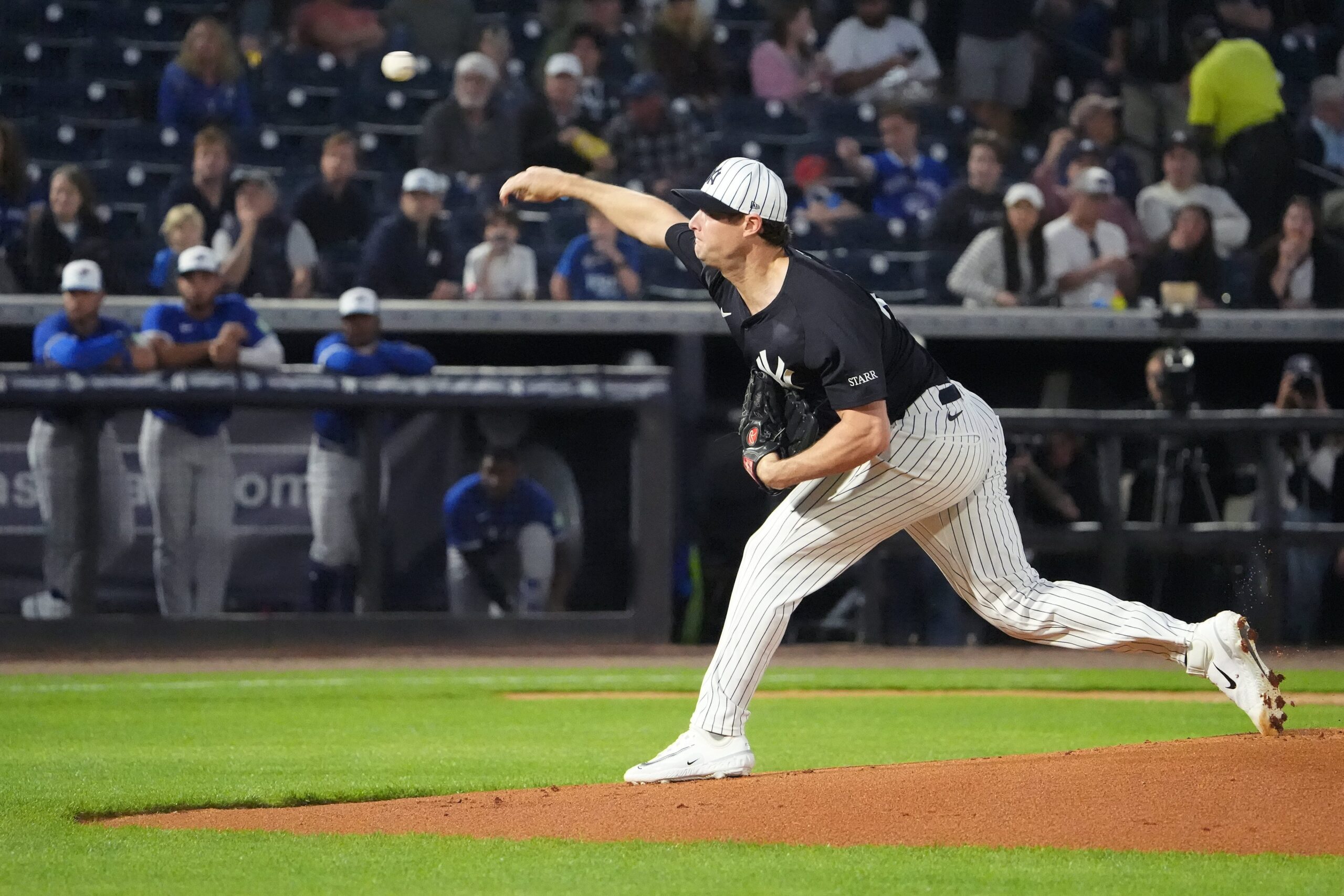 Gerrit Cole, New York Yankees, MLB, baseball, injury, elbow, imaging, MRI, Cy Young, pitcher, starting pitcher, spring training, Minnesota Twins, sports news, baseball news, Yankees news
