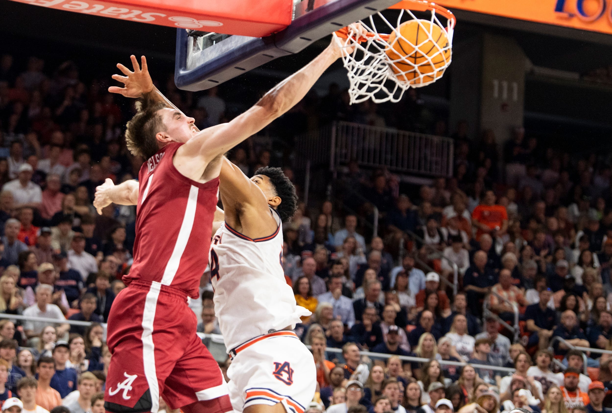 Alabama basketball, Auburn basketball, Mark Sears, buzzer-beater, game winner, Crimson Tide, Tigers, SEC tournament, Johni Broome, Chad Baker-Mazara, ejection, college basketball, Alabama vs Auburn, Grant Nelson
