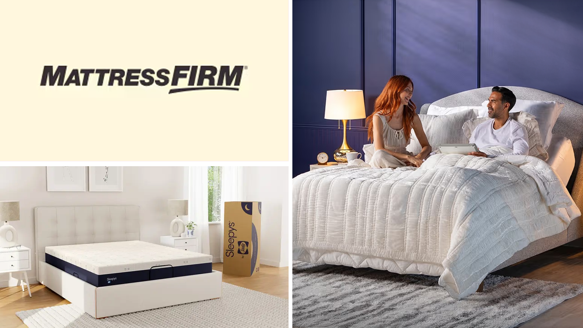 Mattress Firm, Sleep Week, mattress sale, mattress deals, Nectar, Tulo, Sealy, Serta, Beautyrest, memory foam mattress, innerspring mattress, hybrid mattress, adjustable base, sleep trial, discount, queen mattress, king mattress
