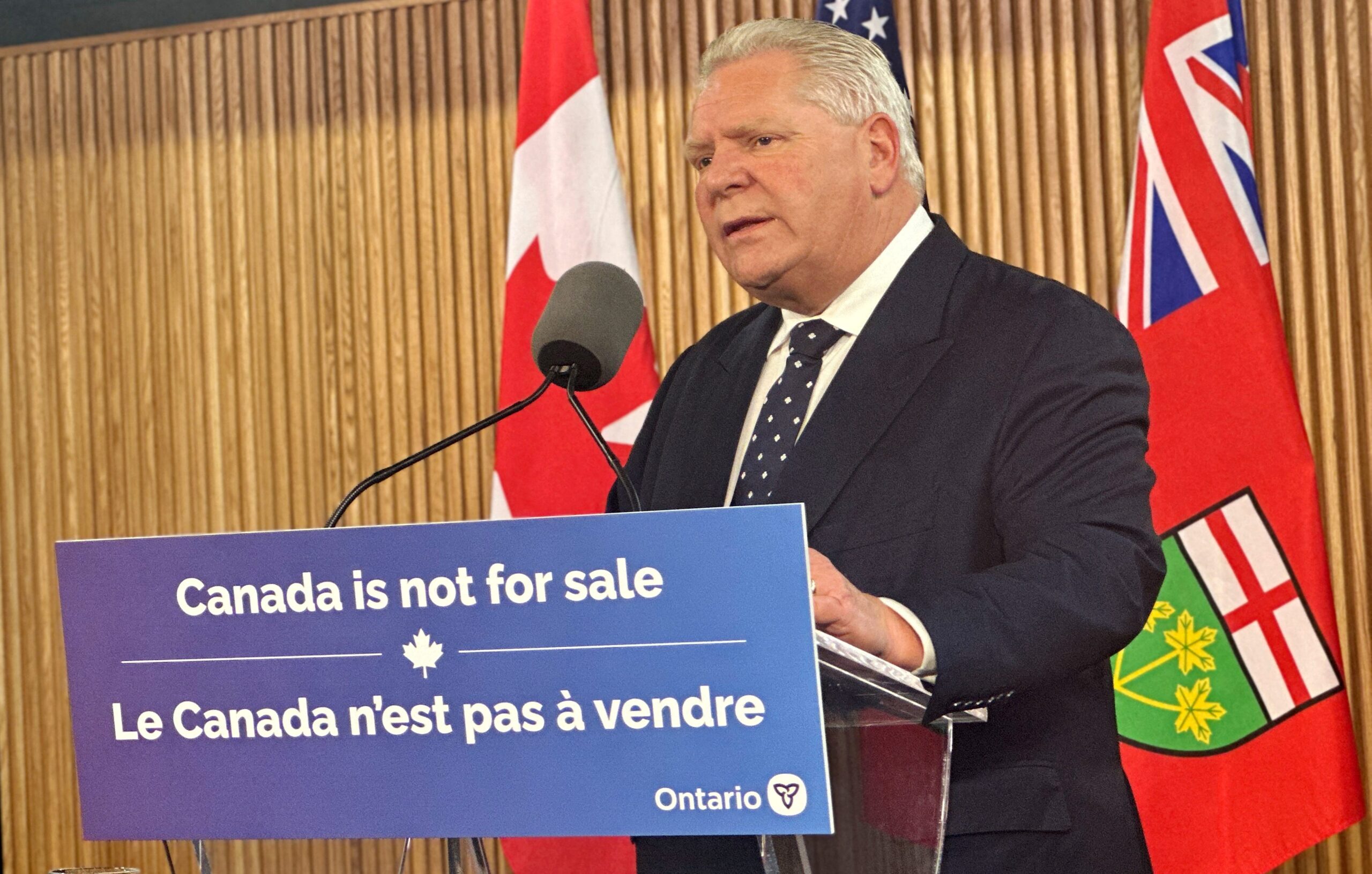 Ontario, electricity surcharge, Doug Ford, Donald Trump, tariffs, Canada, United States, trade war, energy exports, Minnesota, Michigan, New York, USMCA
