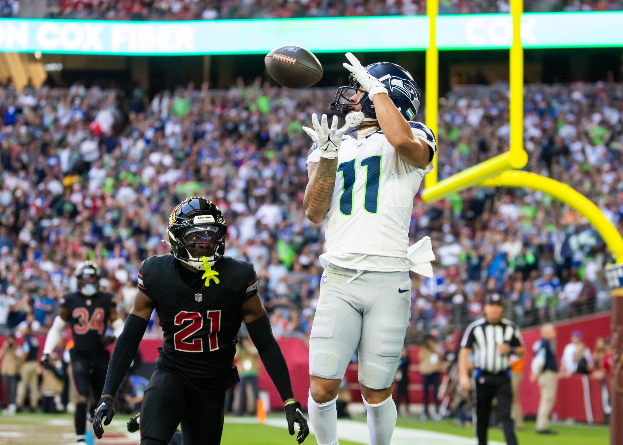 Seattle Seahawks, NFL, 2025 season, John Schneider, Mike Macdonald, Tyler Lockett, Geno Smith, D.K. Metcalf, Sam Darnold, Klint Kubiak, wide receiver, Jaxon Smith-Njigba, Marquez Valdes-Scantling, Jaelon Darden, Cody White, NFL draft, free agency, NFL playoffs
