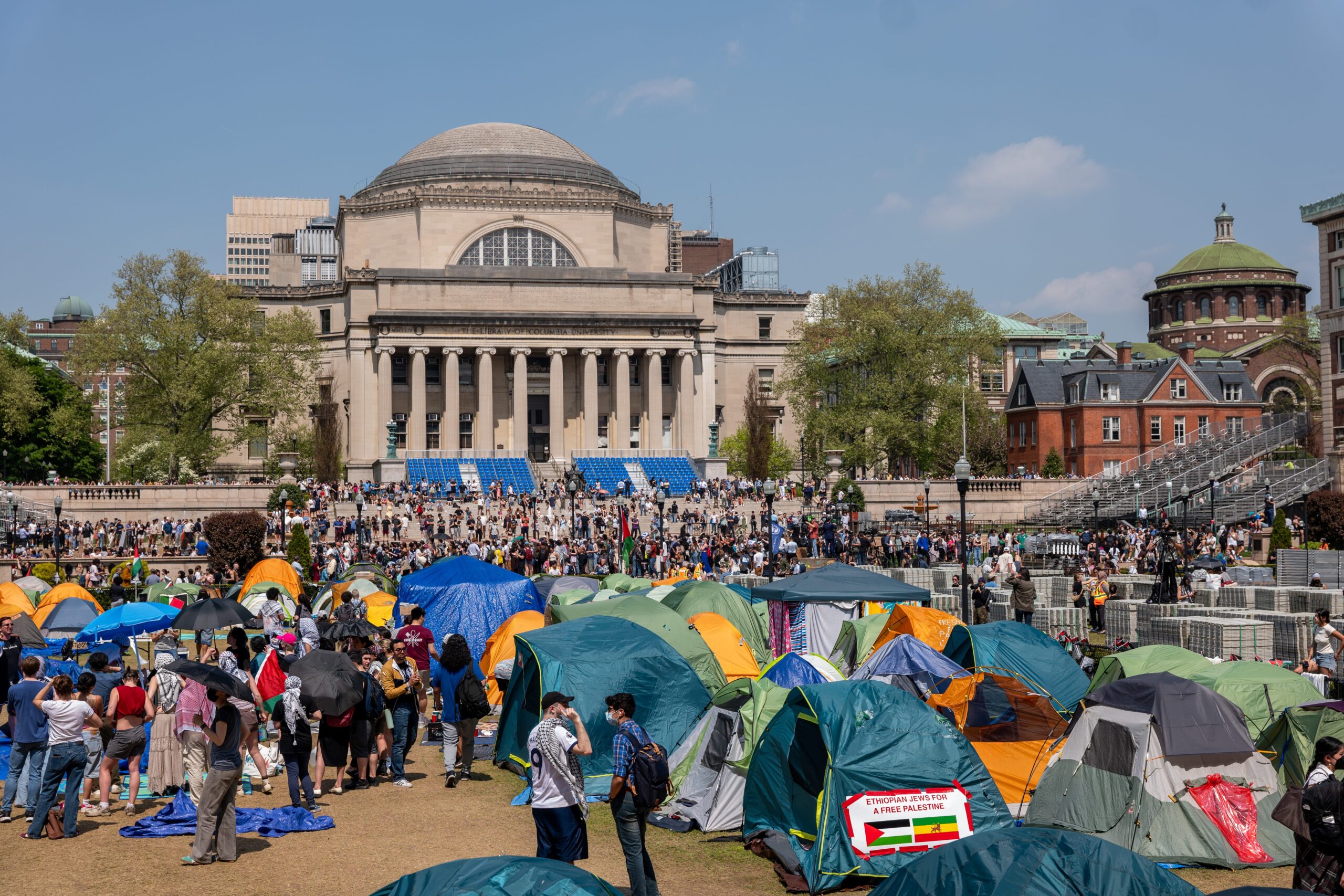 Columbia University, Donald Trump, federal funding cut, pro-Palestinian protests, campus protests, Katrina Armstrong, university research, Jewish students, Mahmoud Khalil, immigration detention, university finances, government contracts, Minouche Shafik, Congressional hearing, university investigations, student expulsion, agitators, university of Maine, USDA, Israel, Gaza, Tel Aviv campus, George Washington University, Harvard University, Johns Hopkins University, New York University, Northwestern University, University of California, UCLA, UC Berkeley, University of Minnesota, University of Southern California

