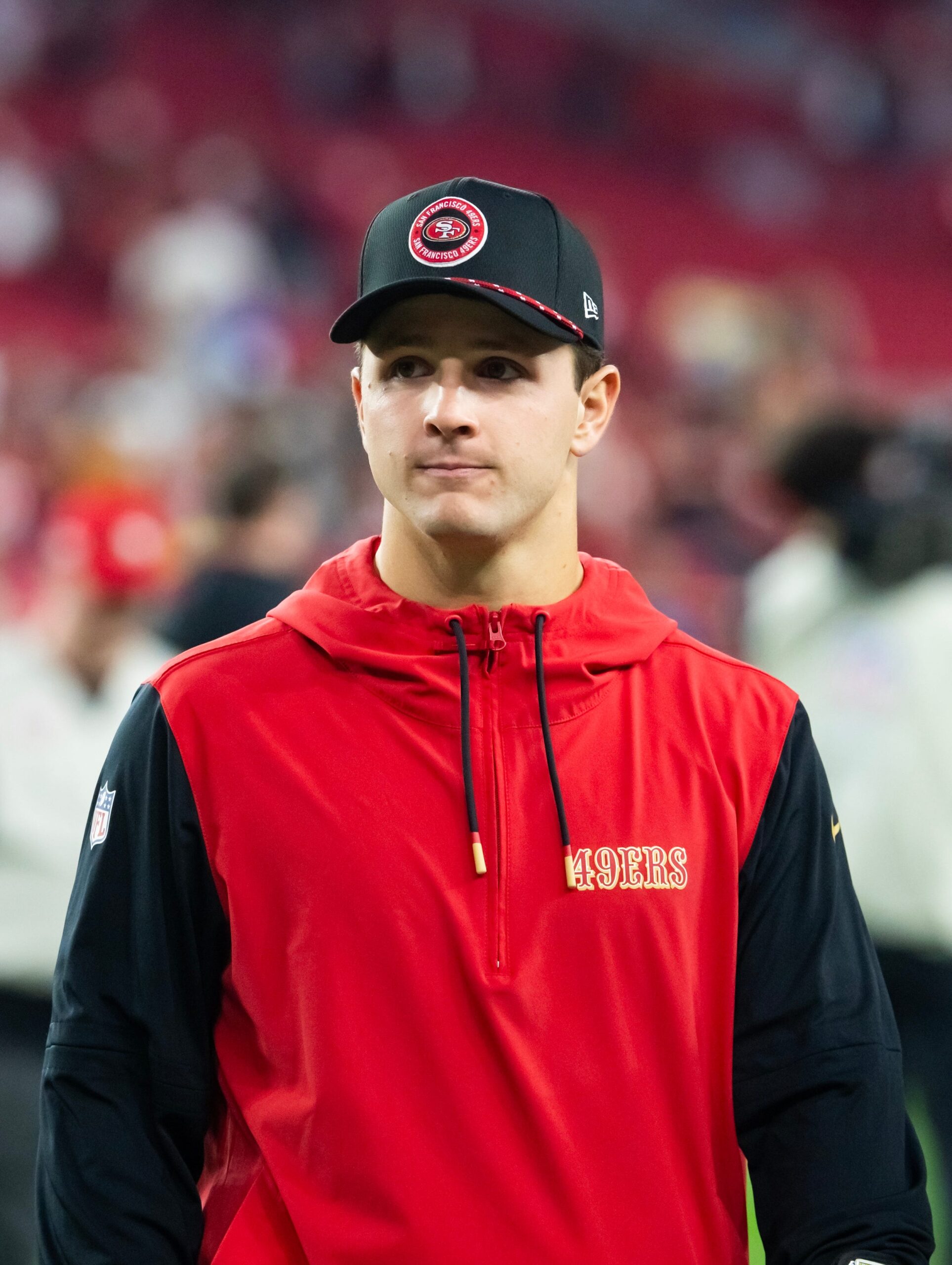 San Francisco 49ers, NFL, Super Bowl window, Brock Purdy, Kyle Shanahan, John Lynch, free agency, roster, rebuild, championship, draft, Trent Williams, Christian McCaffrey, Brandon Aiyuk, NFC, Patrick Mahomes, Kansas City Chiefs, football
