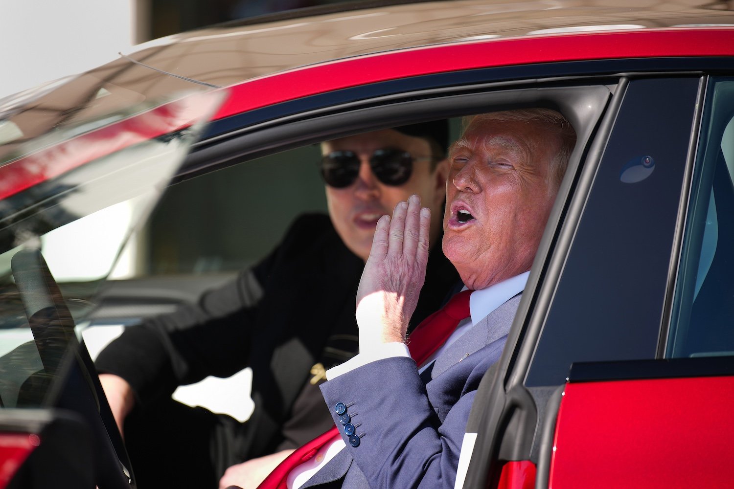 Donald Trump, Elon Musk, Tesla, domestic terrorism, Tesla Takedown, Department of Government Efficiency, DOGE, corruption, protest, boycott, violence, dealerships, government efficiency, Social Security, Medicare, Medicaid, veterans' services, politics, business
