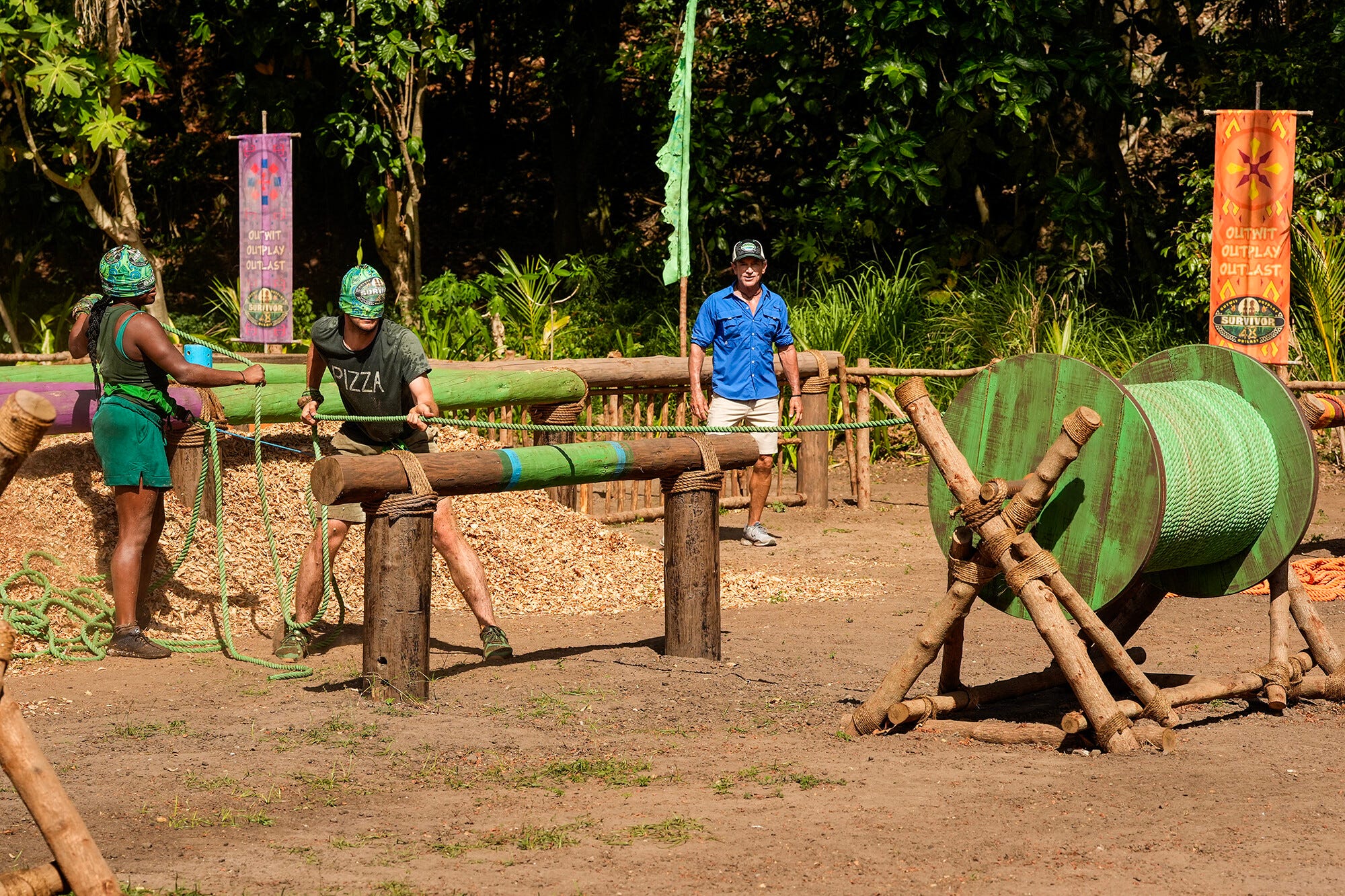Survivor Season 48, Survivor, Committing to the Bit, Jeff Probst, tribal council, immunity challenge, shot in the dark, Vula tribe, Lagi tribe, Civa tribe, Bianca Roses, Justin Pioppi, Kamilla Karthigesu, Mary Zheng, Sai Hughley, Cedrek McFadden, Kevin Leung, Fiji, Paramount+, Rachel Lamont, Survivor 50, reality TV, game show
