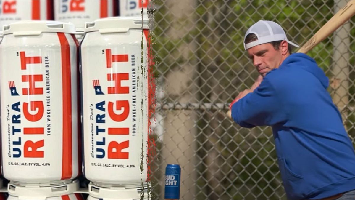 Anheuser-Busch, Bud Light, Conservative Dad's Ultra Right Beer, trademark dispute, Dylan Mulvaney, woke, boycott, Seth Weathers, Michelob Ultra, trademark infringement, U.S. Patent and Trademark Office, USPTO, corporate retaliation, conservative beer, anti-woke beer, border wall tequila, GiveSendGo, legal battle, trademark opposition, beer industry, ultra right, woke disaster
