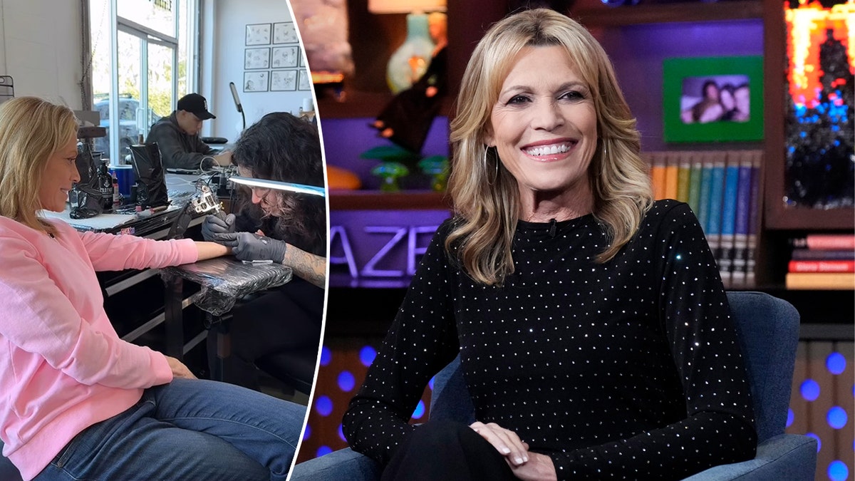 Vanna White, Wheel of Fortune, tattoo, Gigi Santo Pietro, Ryan Seacrest, Nikko Santo Pietro, celebrity tattoo, mother-daughter, Lincoln Tattoo Company, Venice California, entertainment news, thirst trap
