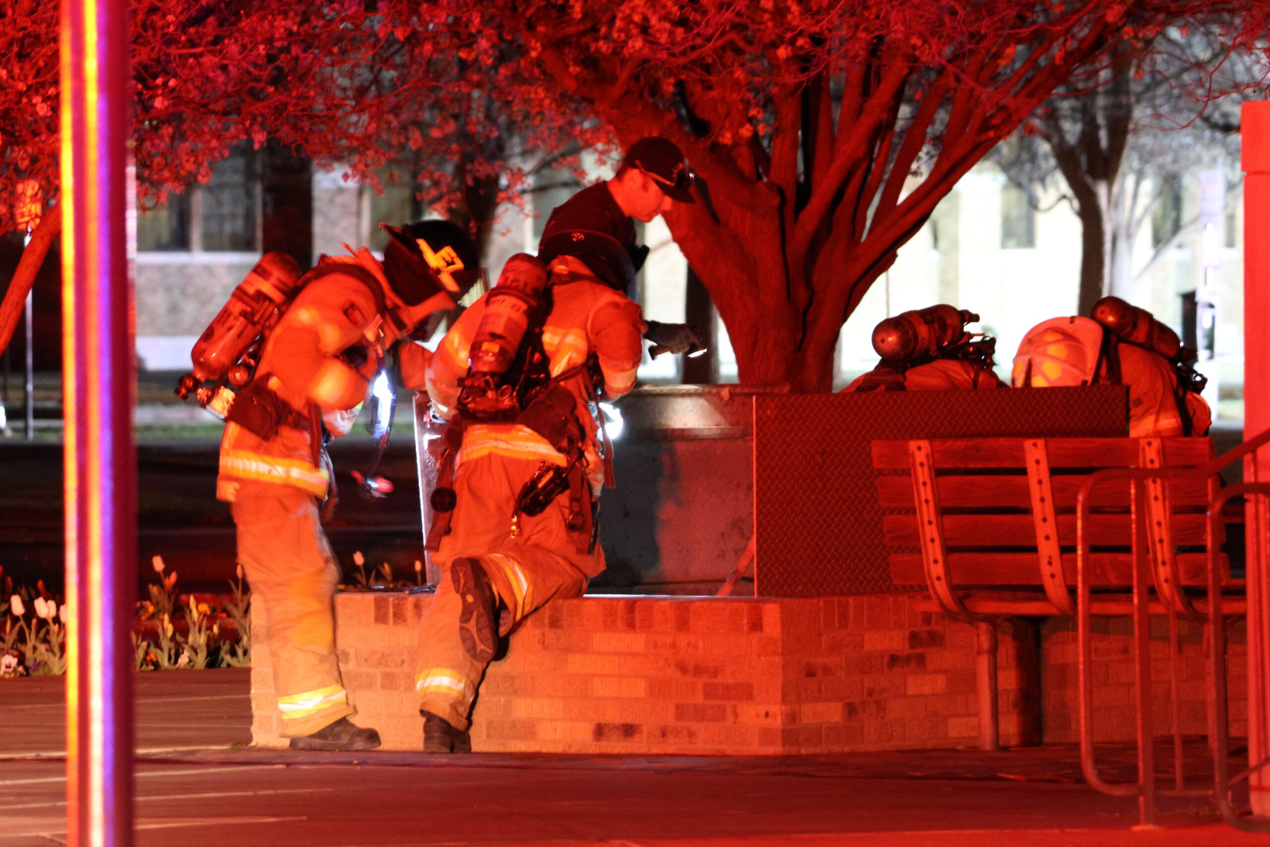 Texas Tech, manhole explosion, fire, power outage, campus closure, Lubbock, spring break, Caitlynn Jeffries, Lawrence Schovanec, Engineering Key, Texas Tech Police Department, Lubbock Fire Rescue
