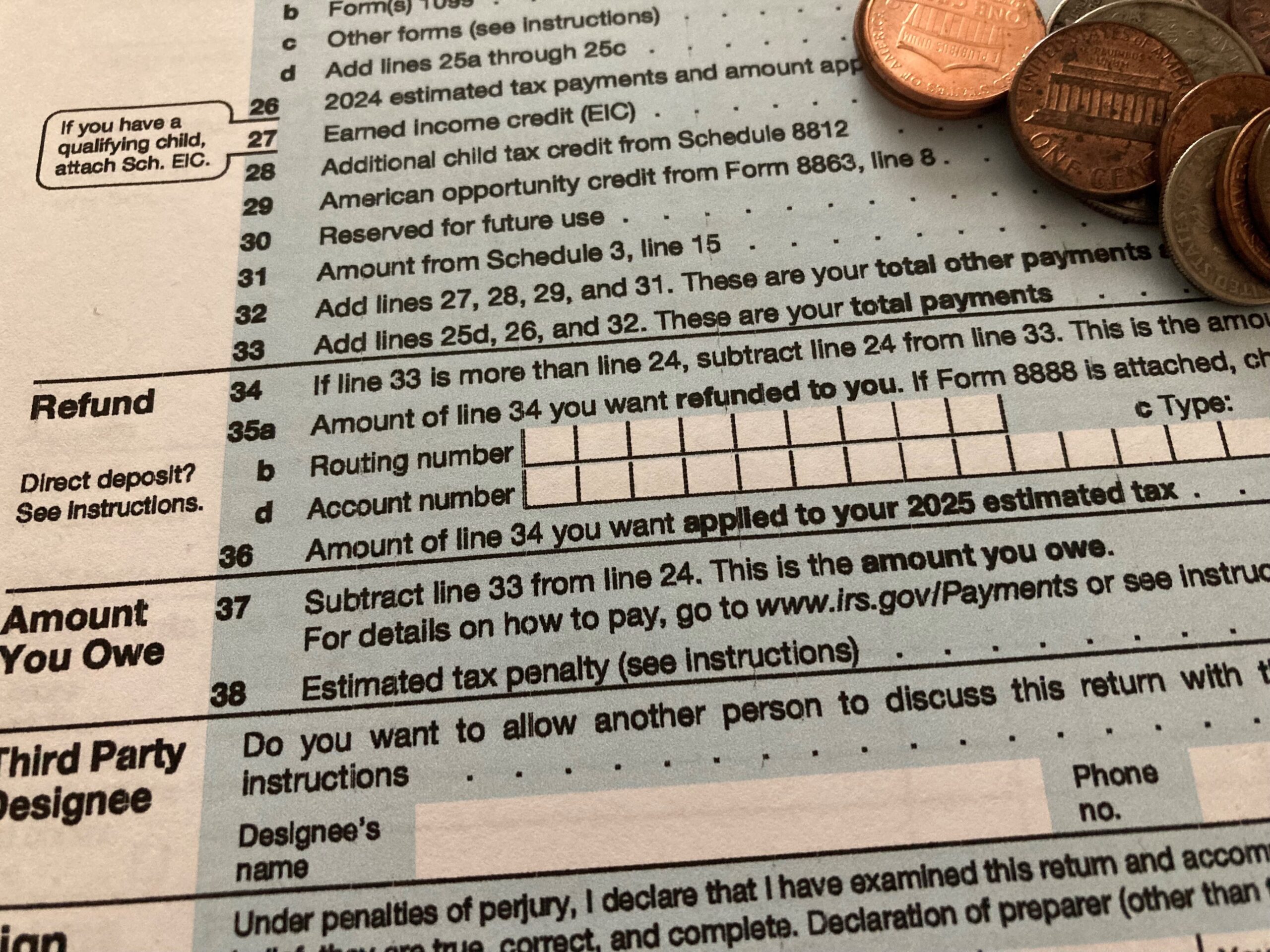 tax refund, overpaying taxes, underpaying taxes, tax liability, tax extension, financial planning, debt payoff, emergency fund, retirement account, high yield savings account, tax withholding, estimated tax payments, tax advice, personal finance

