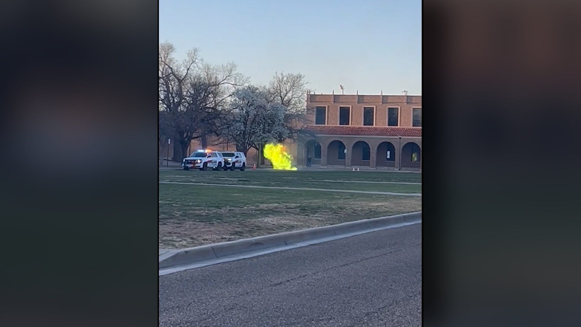 Texas Tech, Lubbock, manhole explosion, campus fire, power outage, university closure, Lawrence Schovanec, Lubbock Fire and Rescue, spring break, health sciences center
