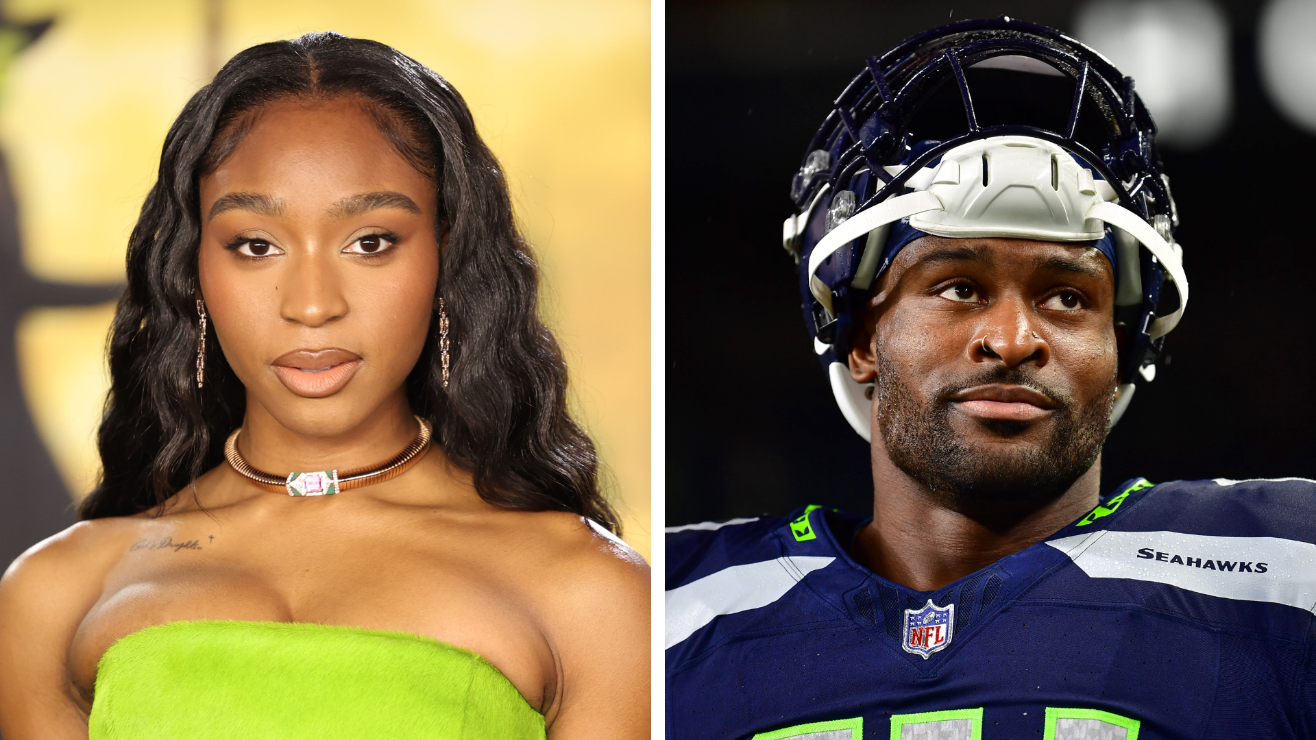 Normani, DK Metcalf, engagement, Pittsburgh Steelers, NFL, singer, wide receiver, Dopamine, Fifth Harmony, celebrity news, relationship, proposal, trade, DeKaylin Metcalf, music
