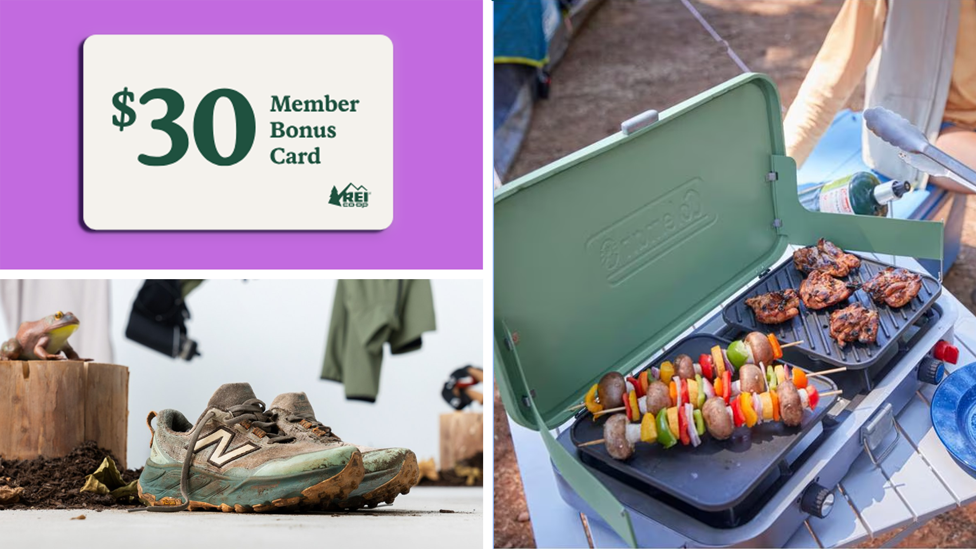 REI Co-op, membership, sale, discount, outdoor gear, camping, hiking, skiing, biking, Coleman camping grills, Patagonia Black Hole duffel bags, down jackets, Blundstone boots, MEMBER2025, REI Outlet, Co-op Member Reward
