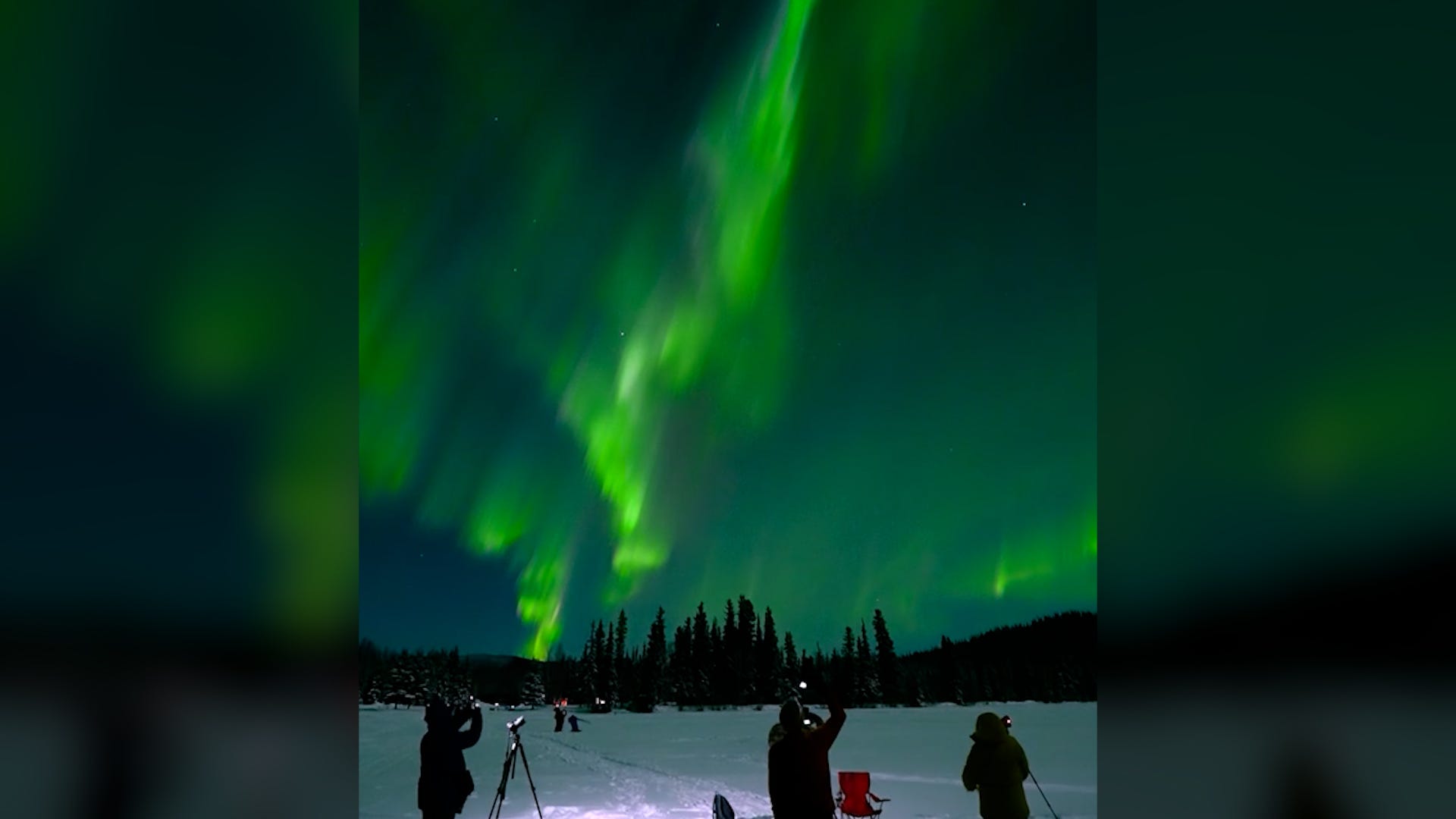 aurora borealis, northern lights, Alaska, Fairbanks, green, NOAA, solar activity, blood moon, lunar eclipse, space weather, astronomy
