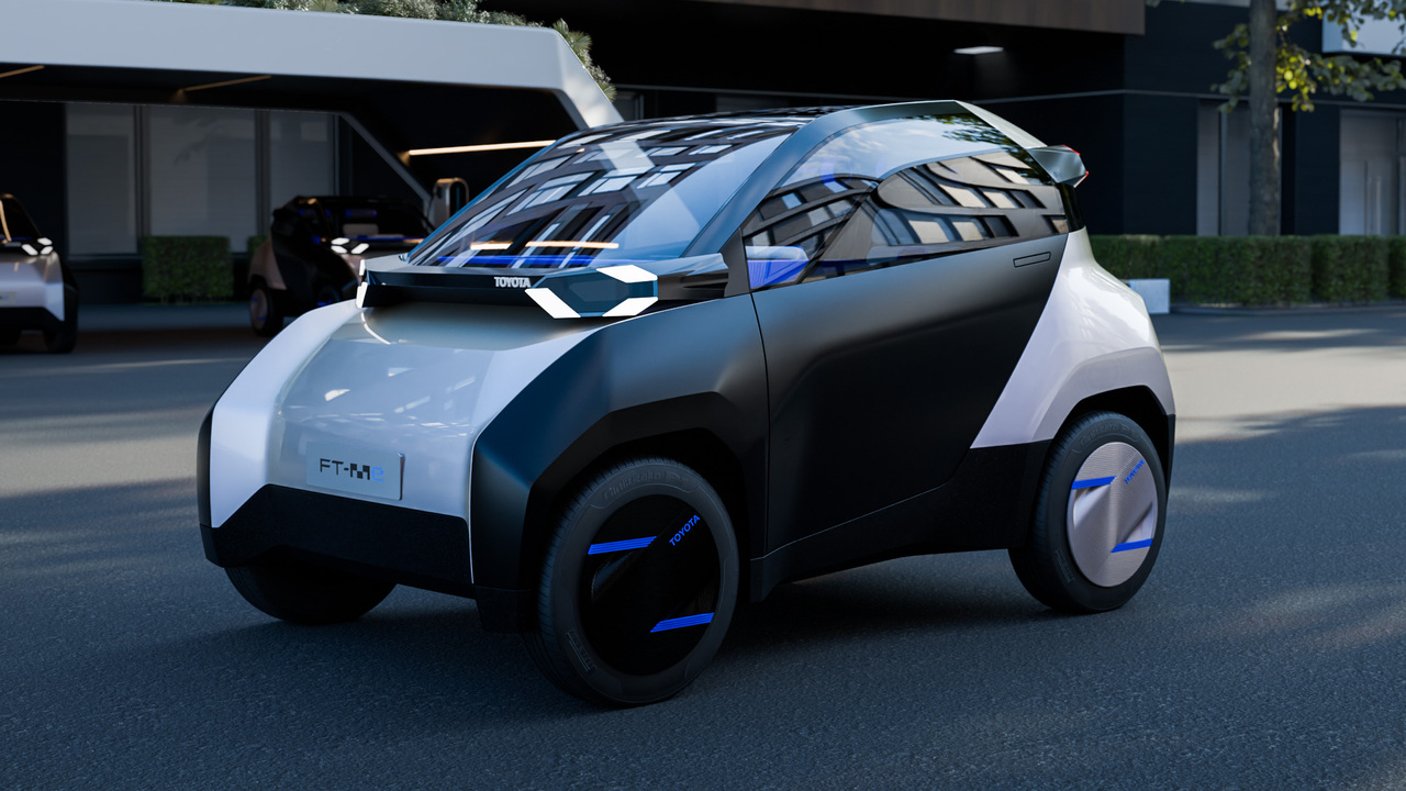 Toyota FT-Me, electric vehicle, urban mobility, Citroën Ami rival, concept car, quadricycle, solar panel, recyclability, Tokyo 2021, Paris 2024, Olympic Games, Paralympic Games, compact car, futuristic design, environmentally friendly, electric car for teens, urban electric mobility, Toyota concept, FT-Me specs, FT-Me release date
