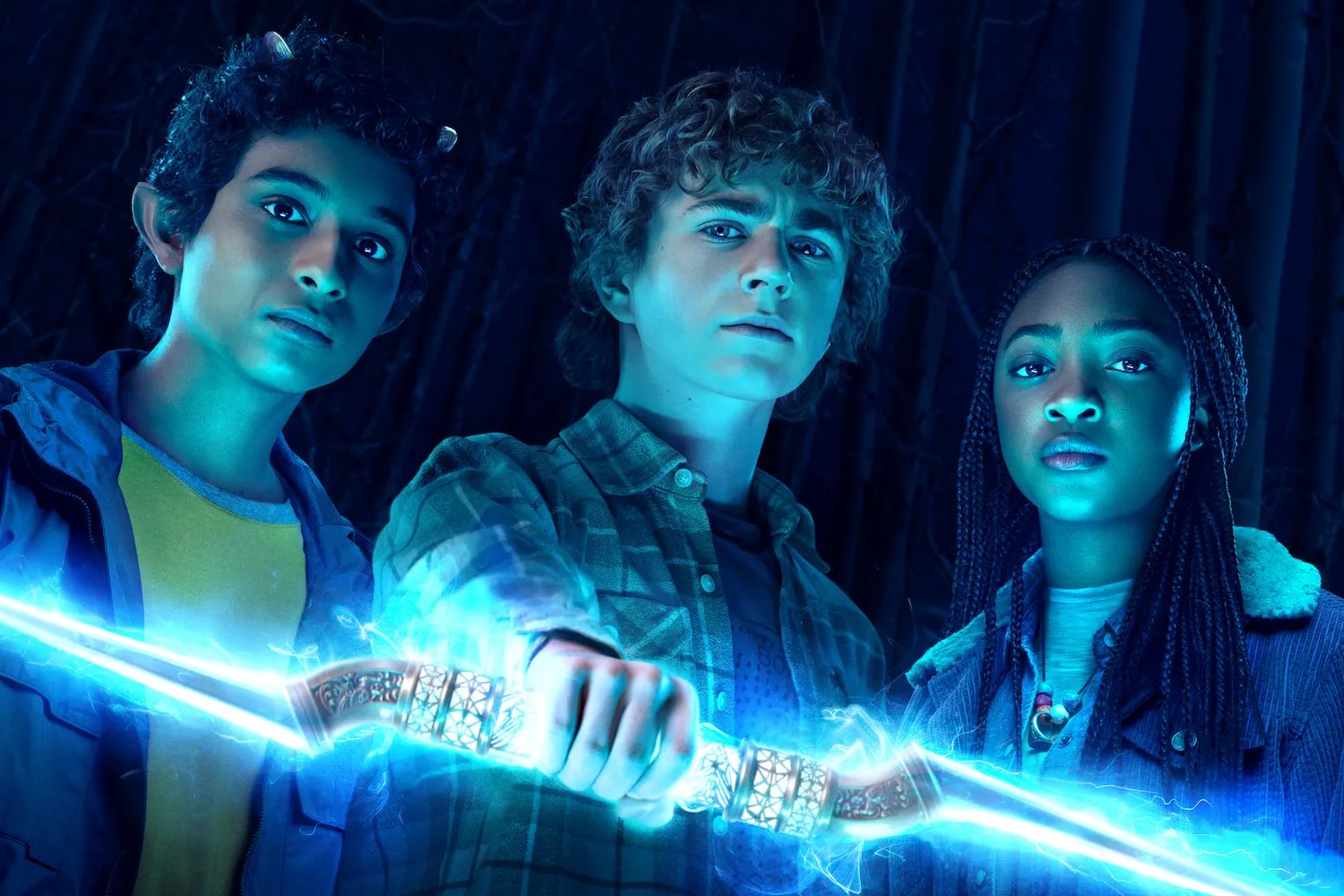 Percy Jackson, Percy Jackson & the Olympians, Disney+, TV show, renewal, season 3, The Titan's Curse, Rick Riordan, Hunters of Artemis, Nico di Angelo, adaptation, demigods, streaming, release date, Ayo Davis, 20th Television
