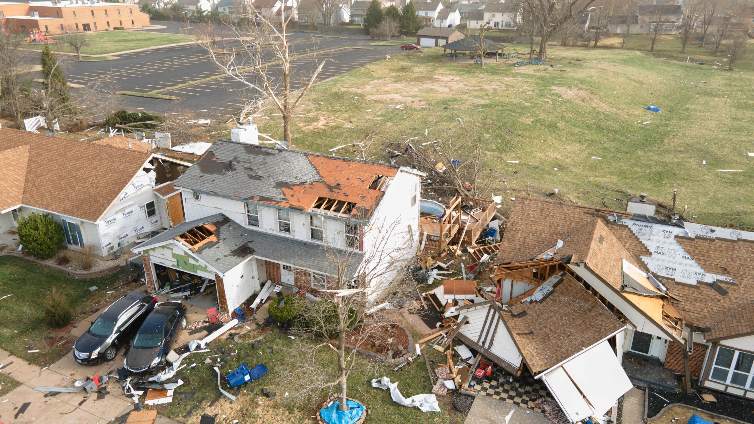 tornado, tornadoes, severe weather, storm, Missouri, deaths, South, East U.S., tornado watch, Mississippi, Alabama, Louisiana, Georgia, New Orleans, Atlanta, AccuWeather, thunderstorms, high winds, power outages, Gulf Coast, Great Lakes, downed trees, power lines, long-lasting tornadoes, East Coast, flooding, Arkansas, Illinois, National Weather Service, Weather Prediction Center, hail, Gov. Mike Kehoe, state of emergency, Missouri State Highway Patrol, Florissant, St. Louis, Florida Panhandle, Indiana, Oakland City
