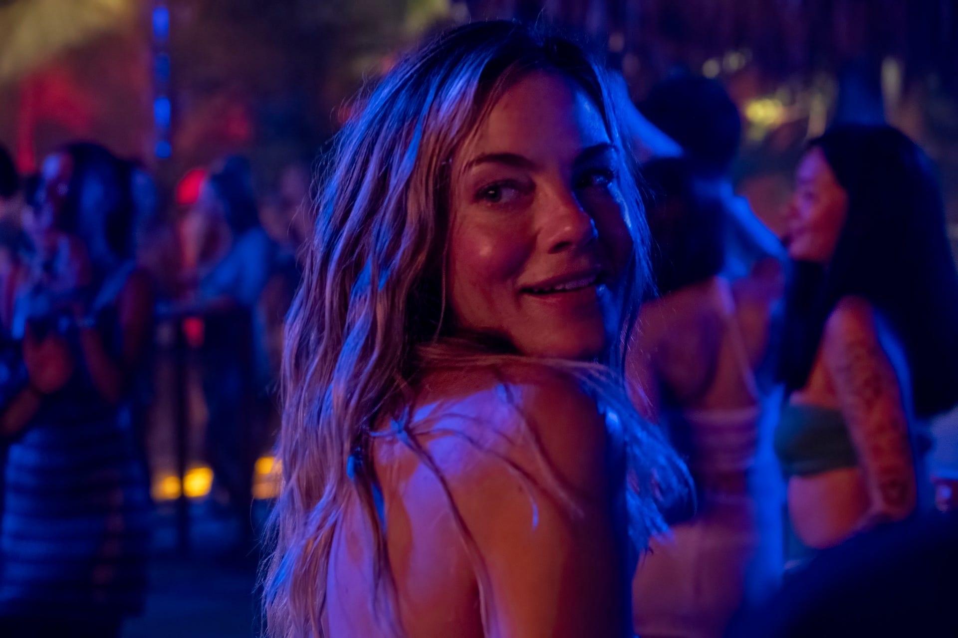 White Lotus, Episode 5, spoilers, HBO, Thailand, Full Moon party, Laurie, Carrie Coon, Kate, Leslie Bibb, Jaclyn, Michelle Monaghan, Valentin, Arnas Fedaravičius, Vlad, Yuri Kolokolnikov, Aleksei, Julian Kostov, Russian, nightclub, Saxon Ratliff, Patrick Schwarzenegger, Lachlan, Sam Nivola, Chloe, Charlotte Le Bon, Chelsea, Aimee Lou Wood, Mike White, sex, pool, nudity, Game of Thrones, Styr, relationships, friendship, betrayal, honesty, TV review, recap, series, Max
