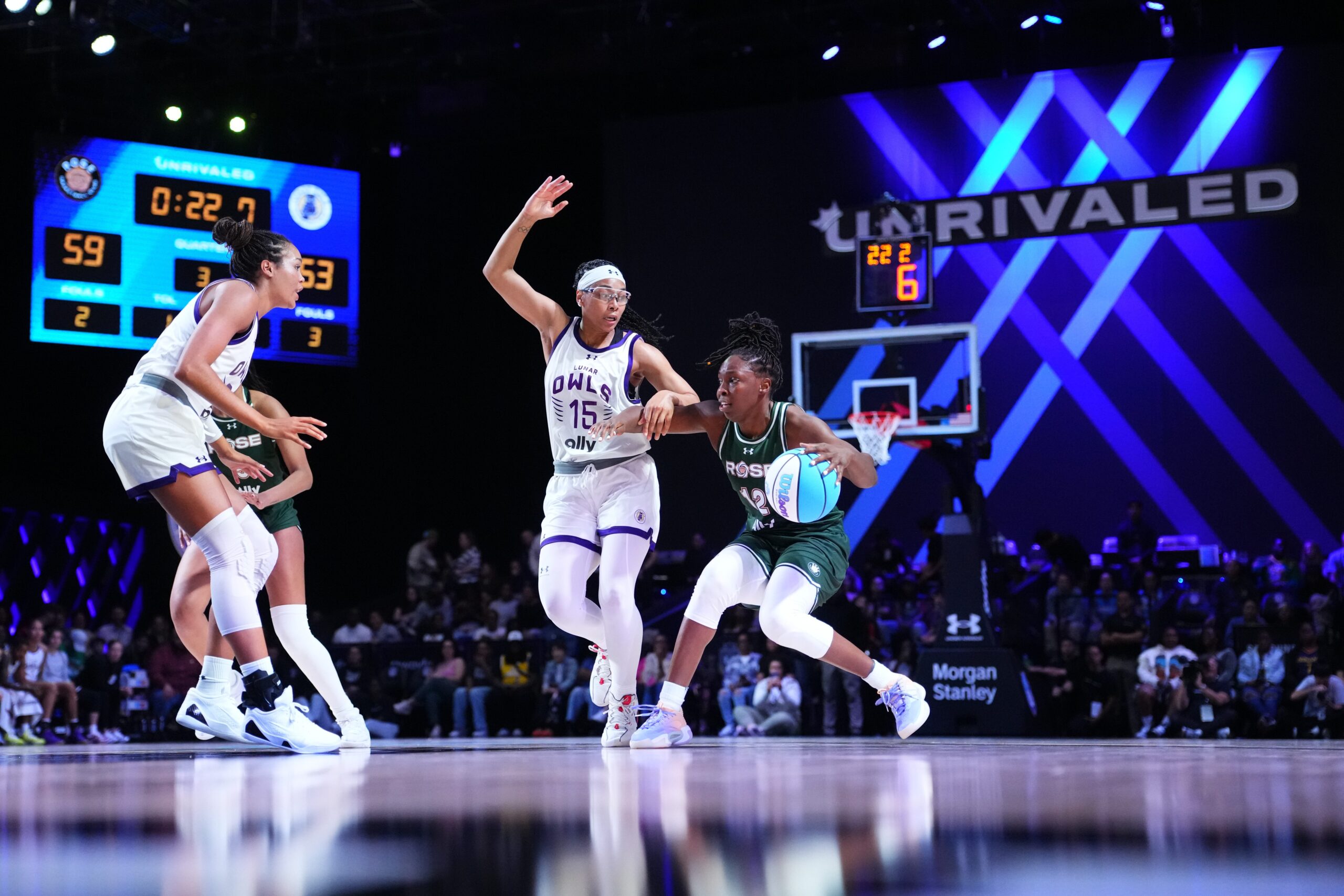 Unrivaled women's basketball, Unrivaled league, Chelsea Gray, Angel Reese, Rhyne Howard, Dearica Hamby, Rose, Vinyl, championship game, Nola Henry, Teresa Witherspoon, women's basketball, WNBA, basketball, sports, live stream, TNT, TruTV, Max, basketball playoffs, basketball final
